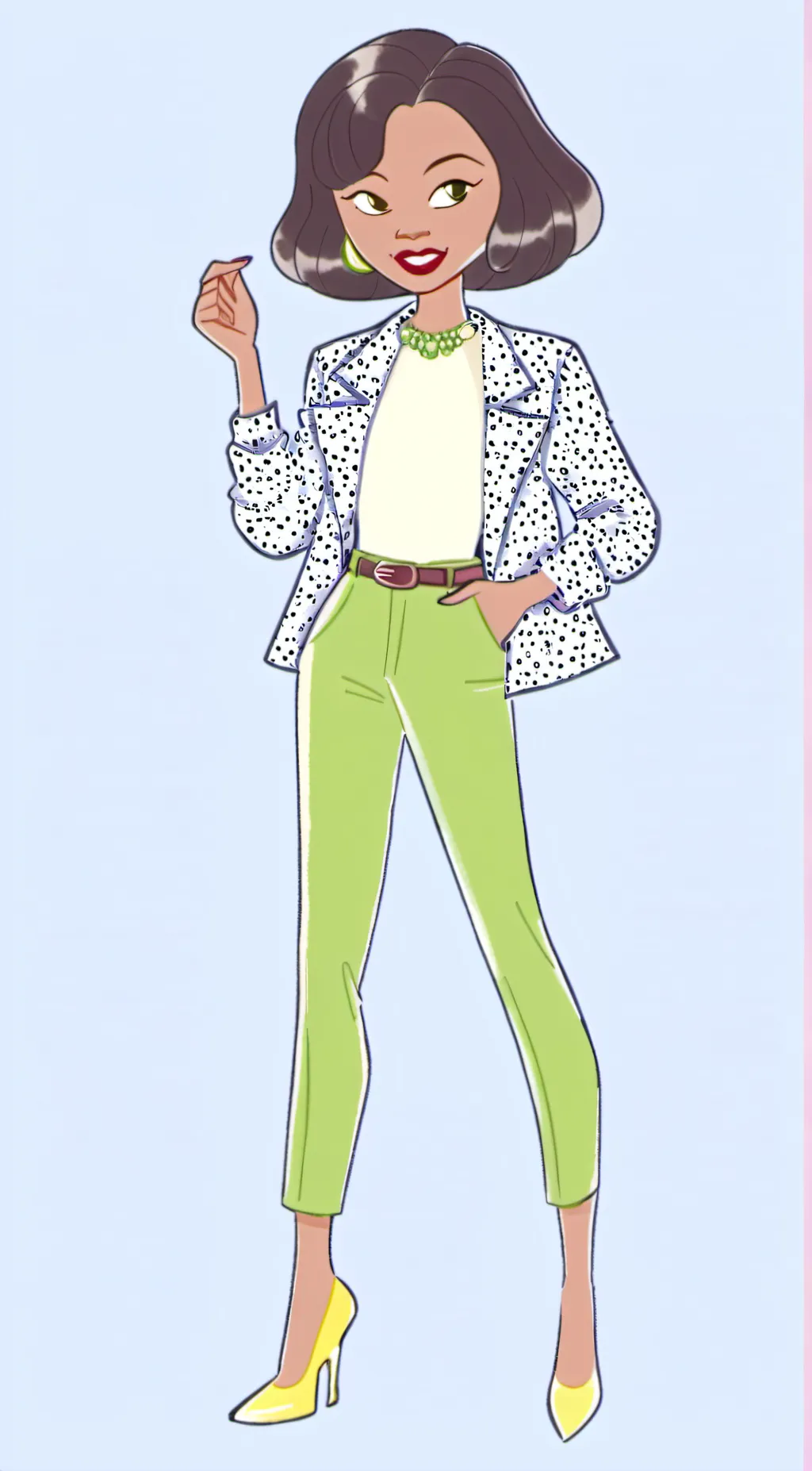 ai character: Trudy proud background