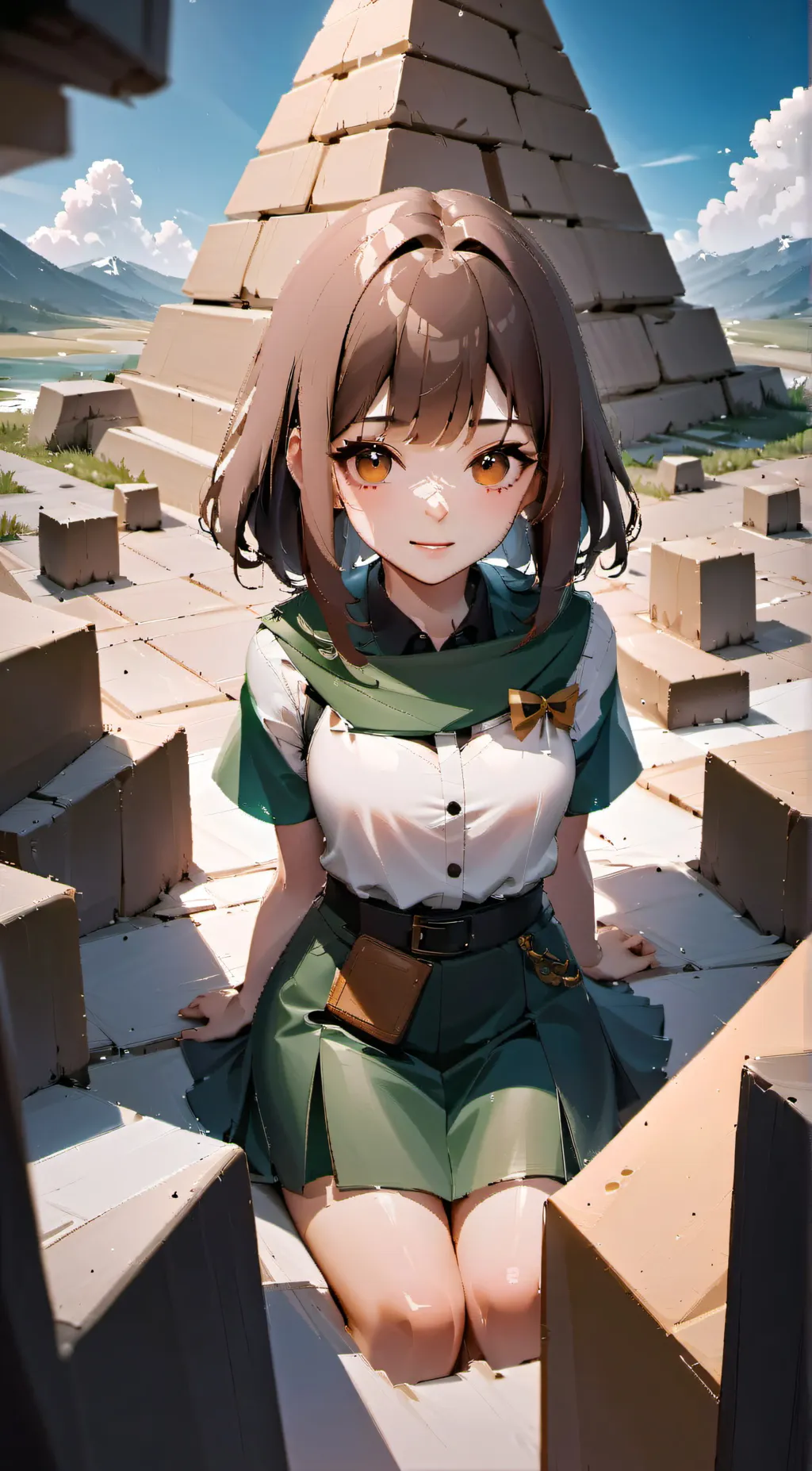 ai character: Amber  background