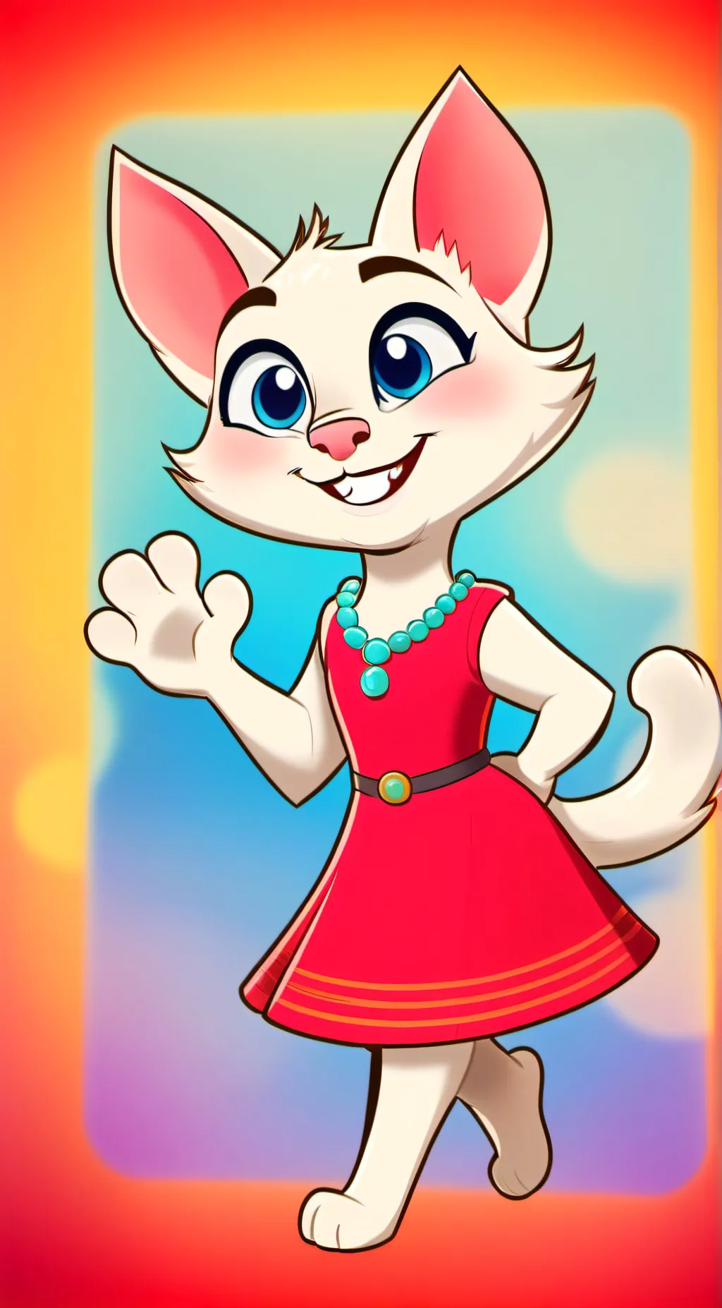 ai character: talking angela  background