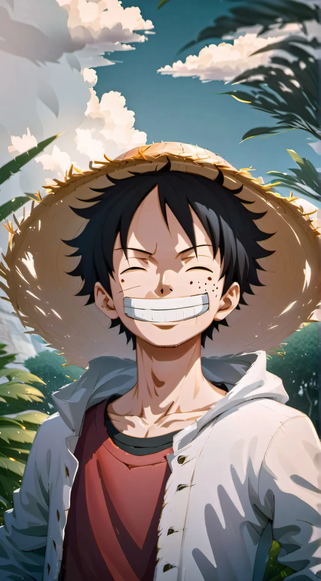 ai character: Luffy background