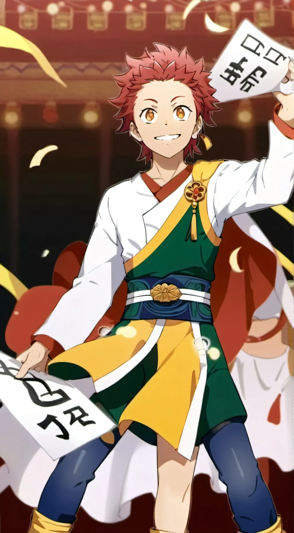 ai character: Eijiro Kirishima  background