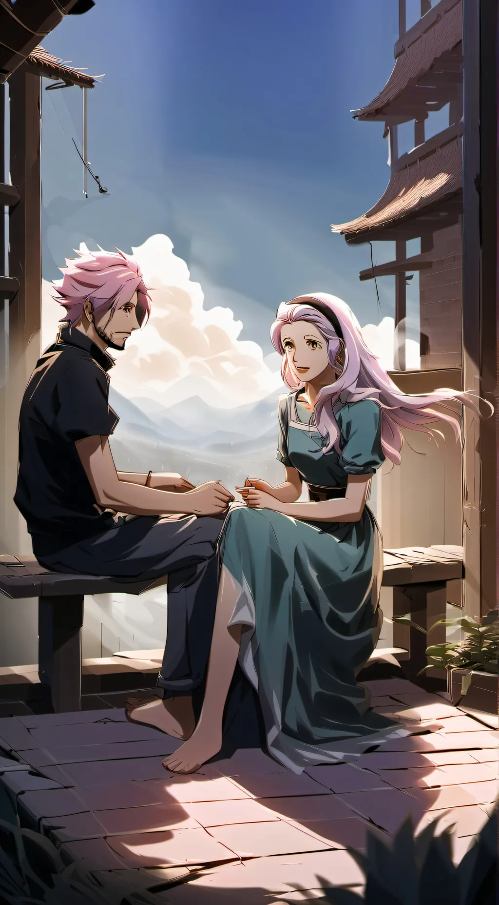 ai character: moduo and hana background