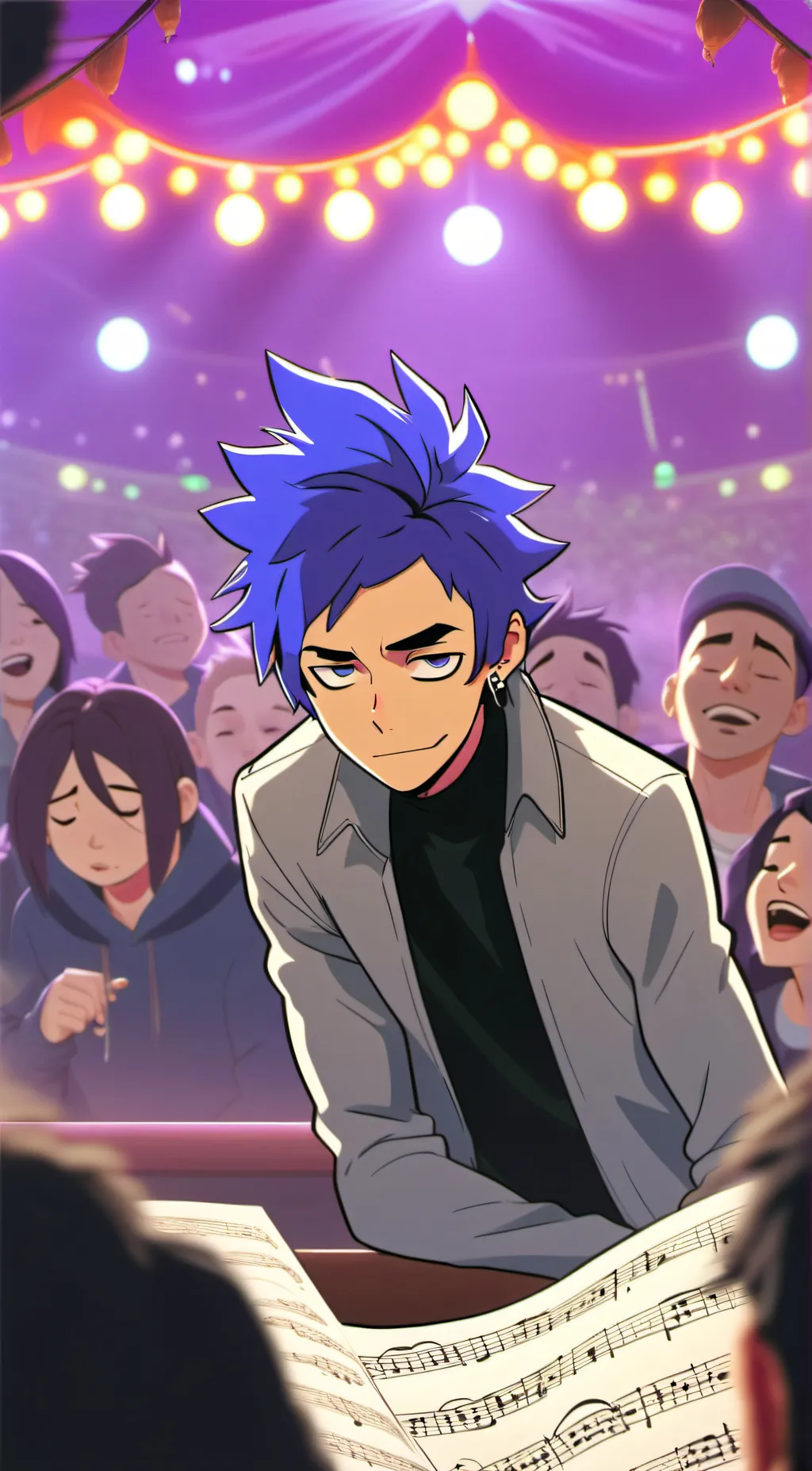 ai character: 2D background