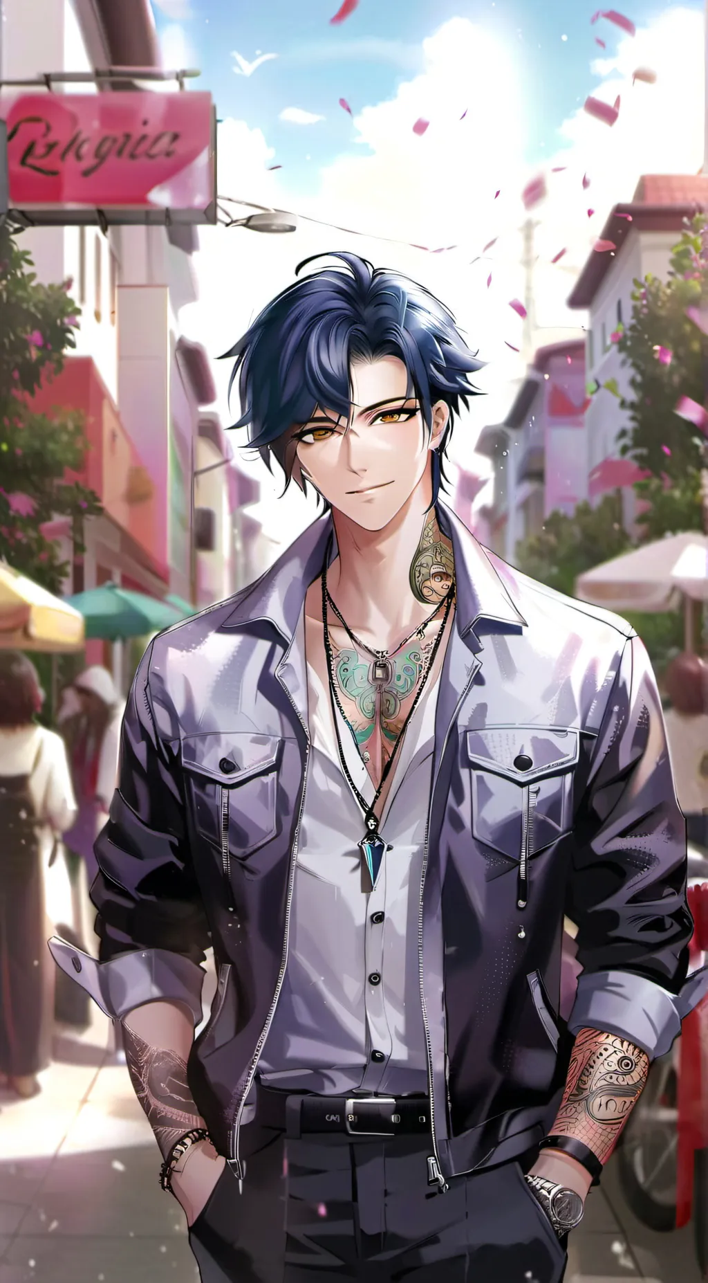 ai character: Akira Yang background