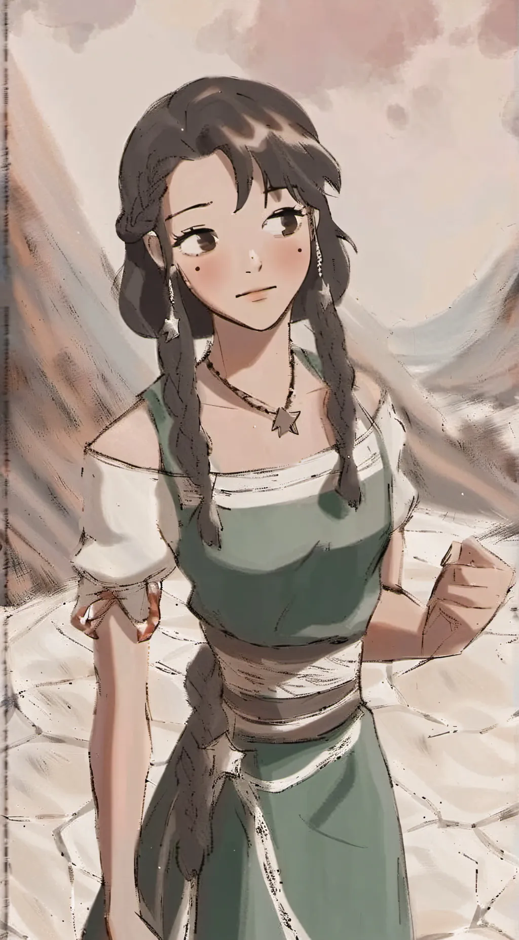 ai character: asha background