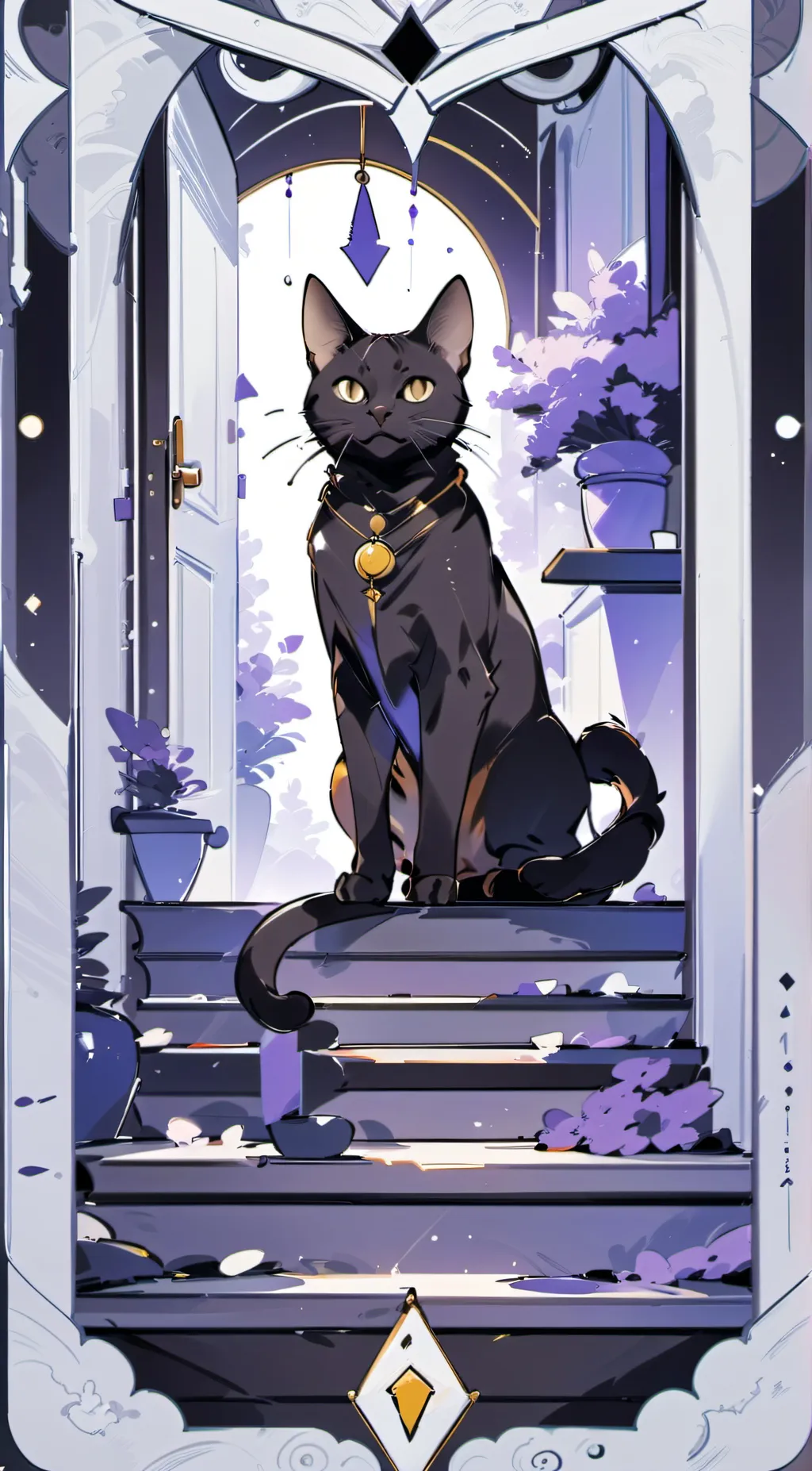 ai character: cat nap pet background
