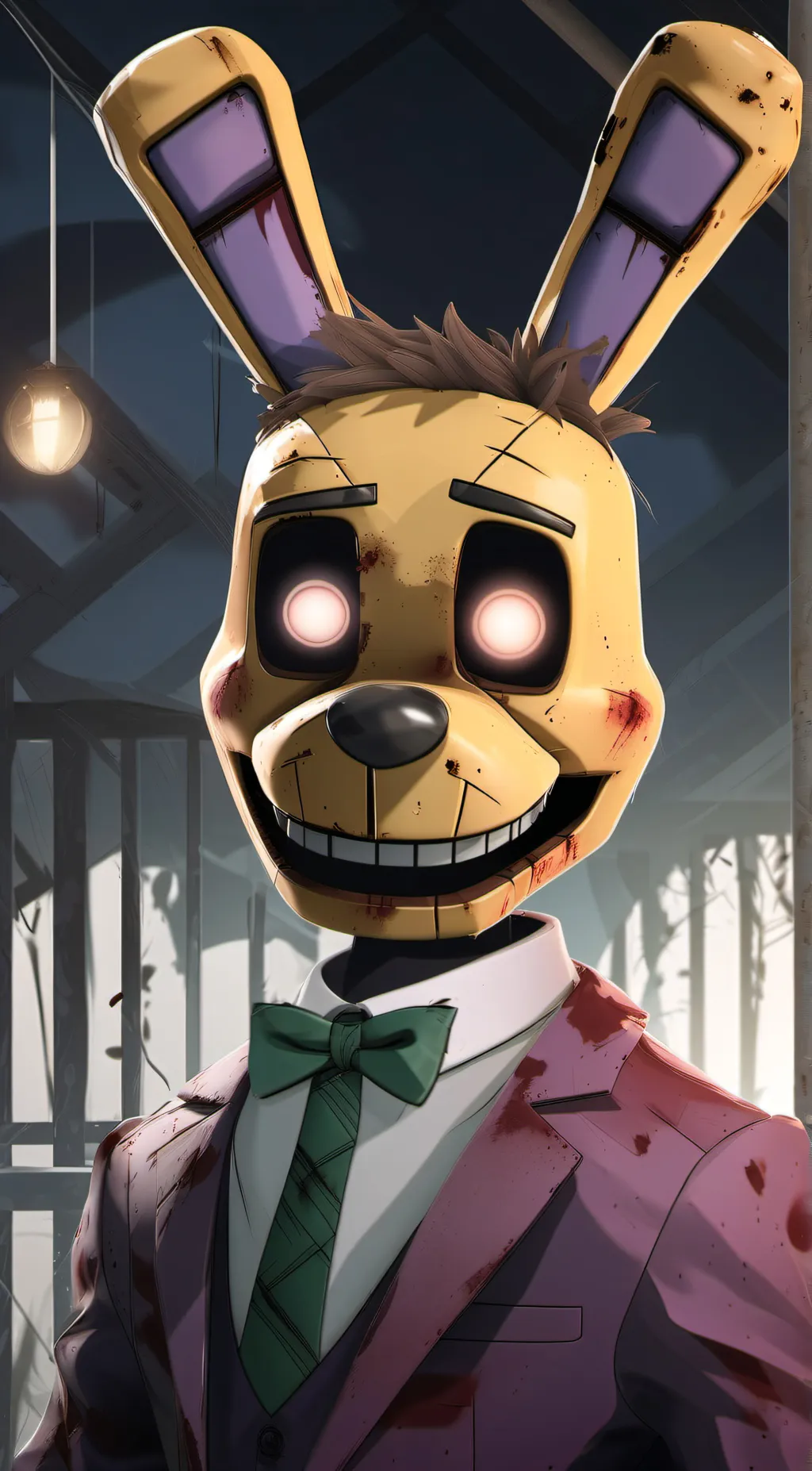 ai character: Spring Bonnie background