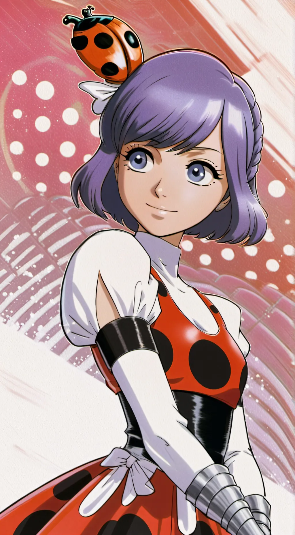 ai character: Ladybug  background
