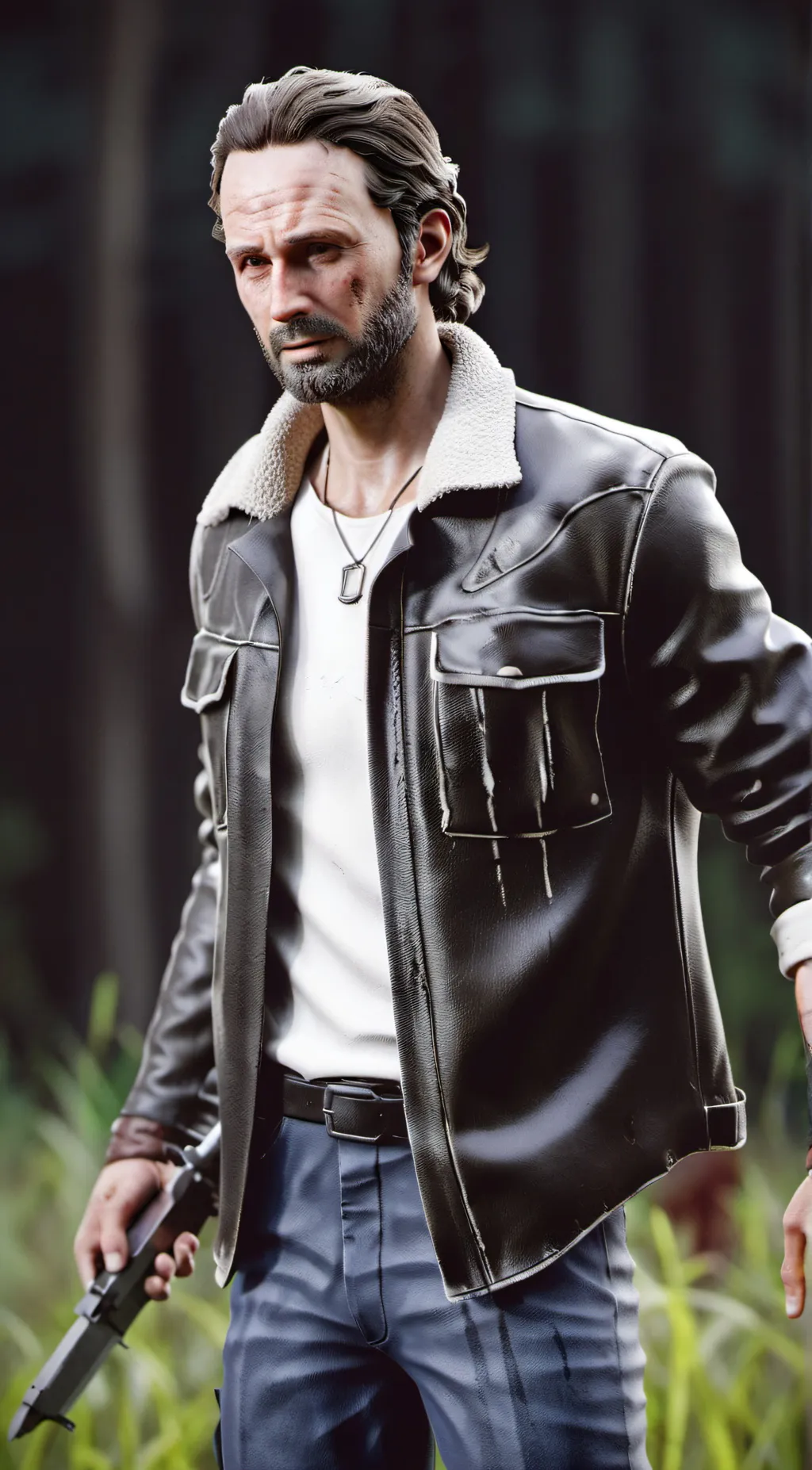 ai character: Rick Grimes  background