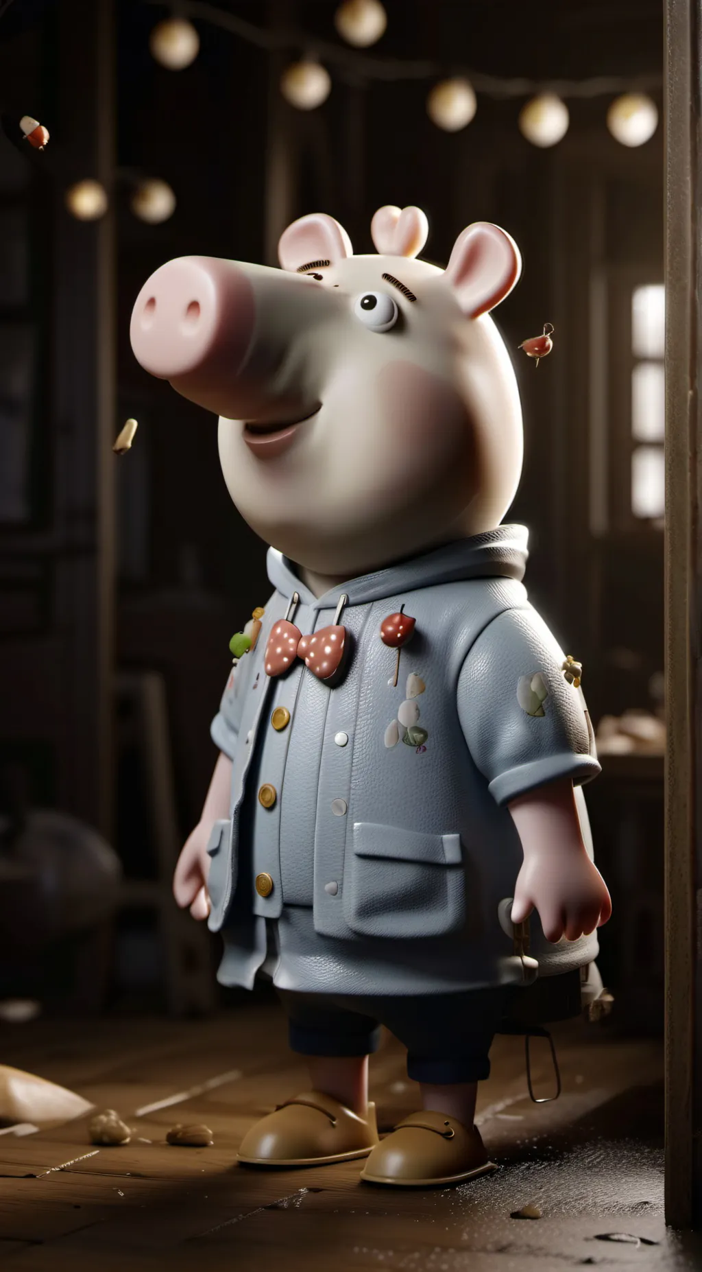 ai character: Peppa Pig Roasts background