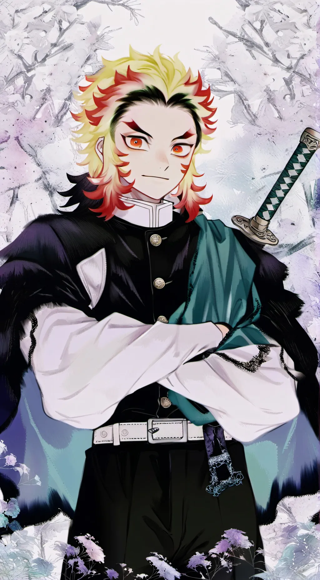 ai character: Kyojuro Rengoku background