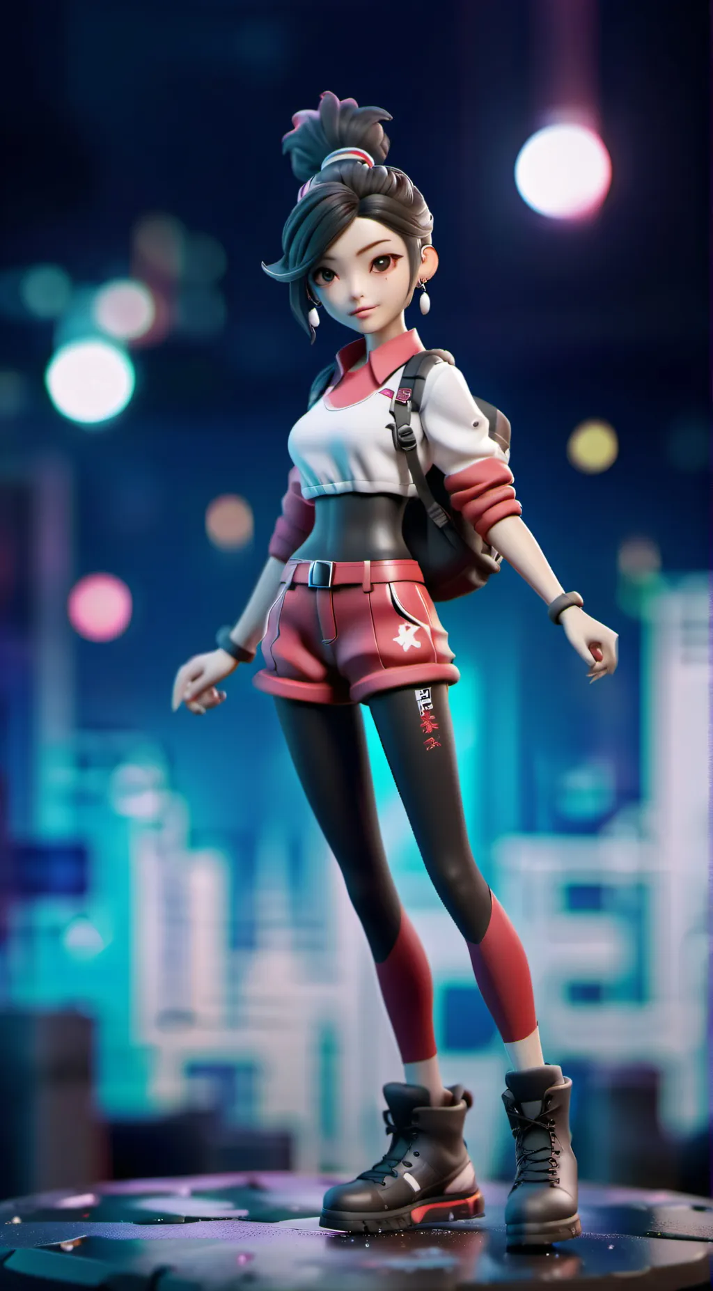 ai character: Bella poarch  background