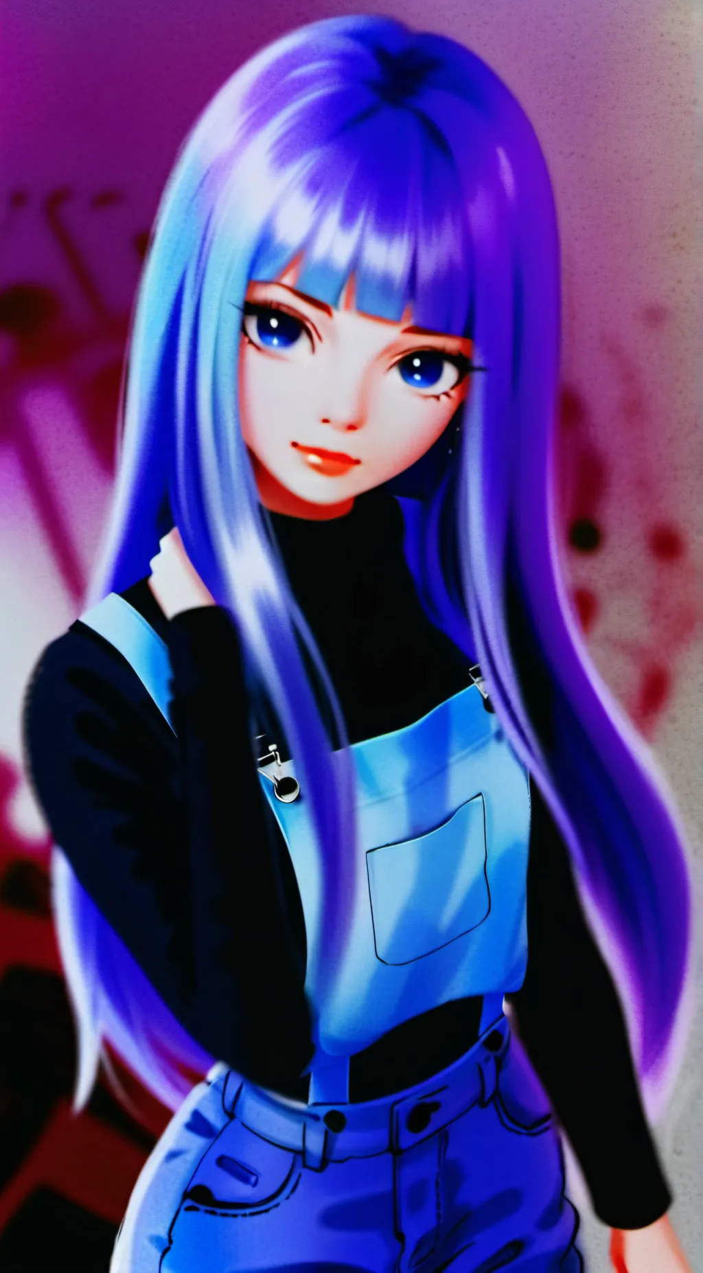 ai character: Ultraviolet background