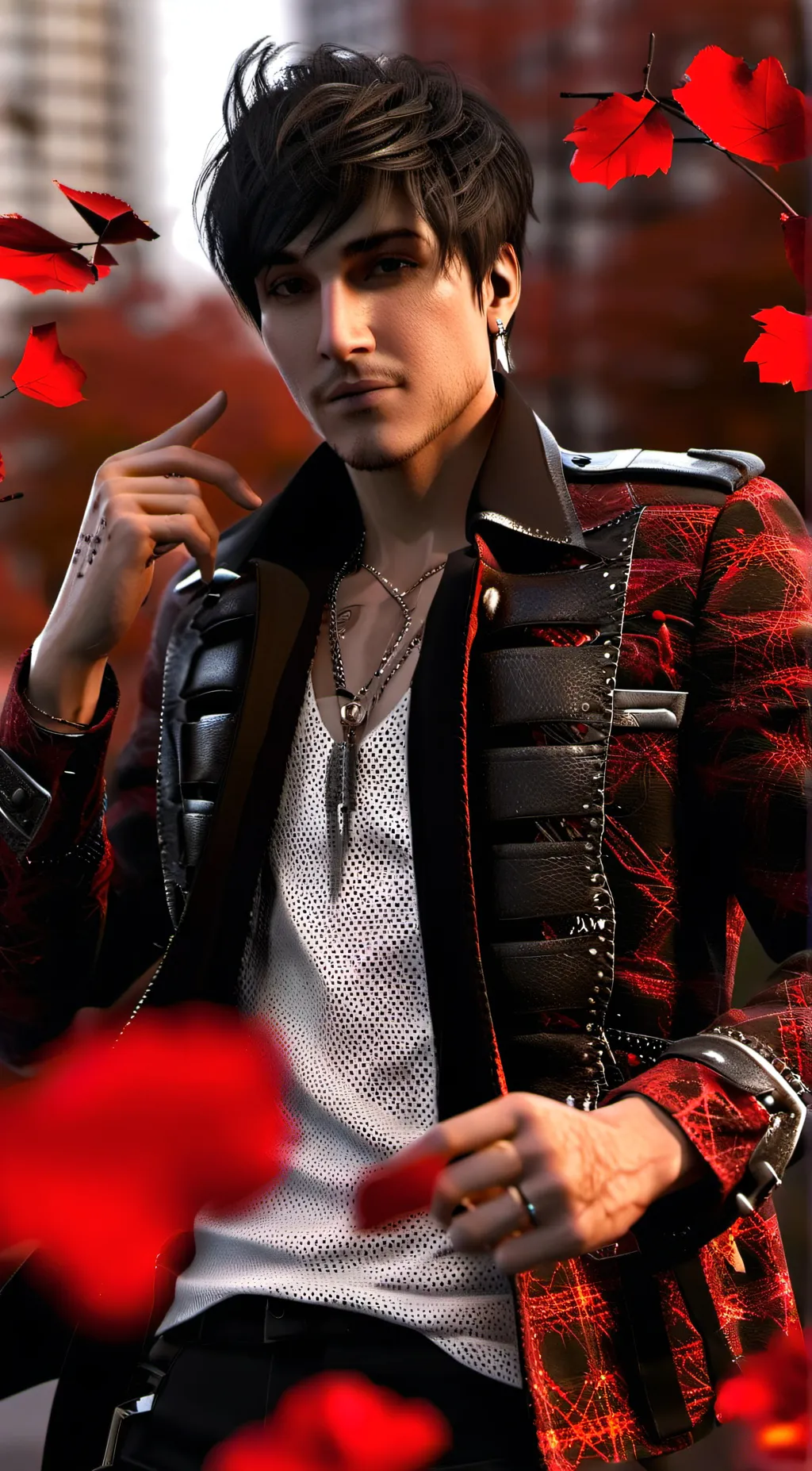 ai character: Mitchel musso background