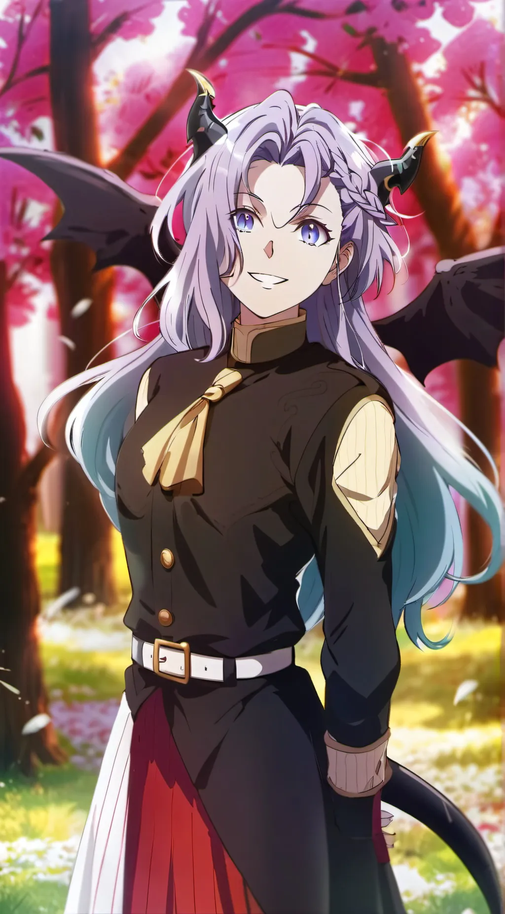 ai character: demon mitsuri  background
