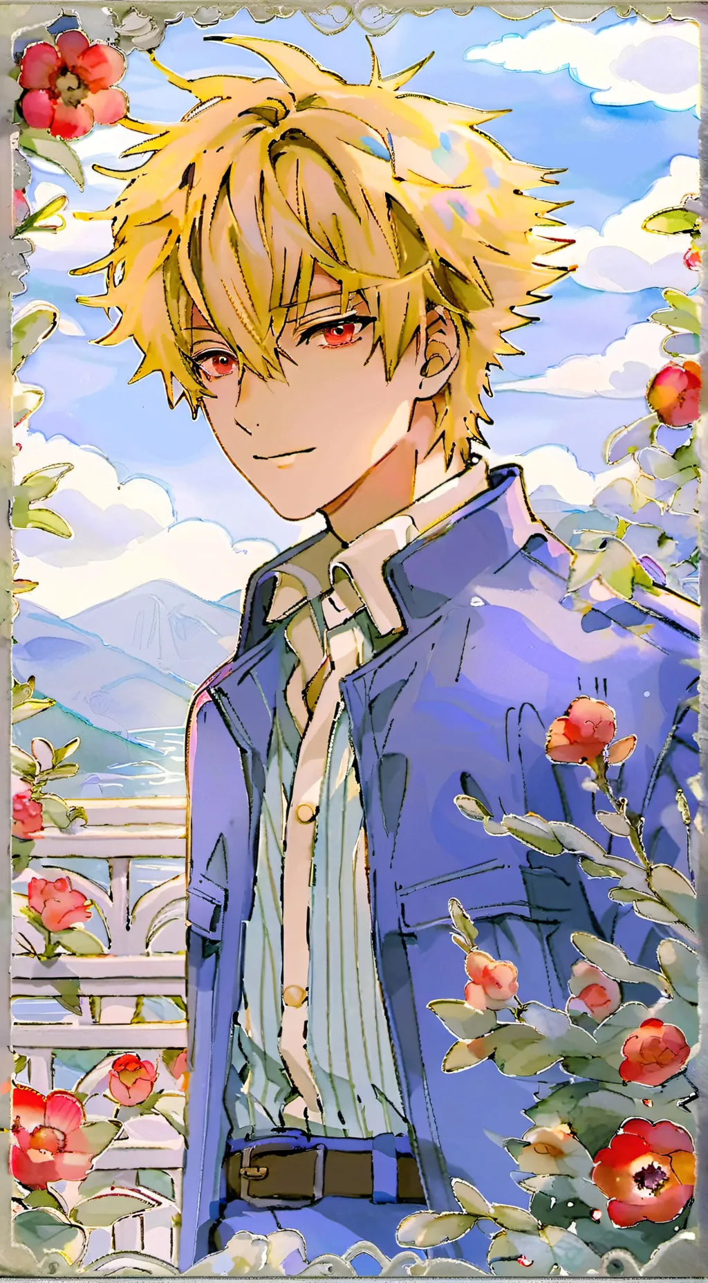 ai character: bakugo background