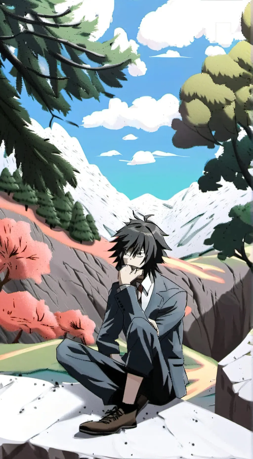 ai character: obagiyu <3 background