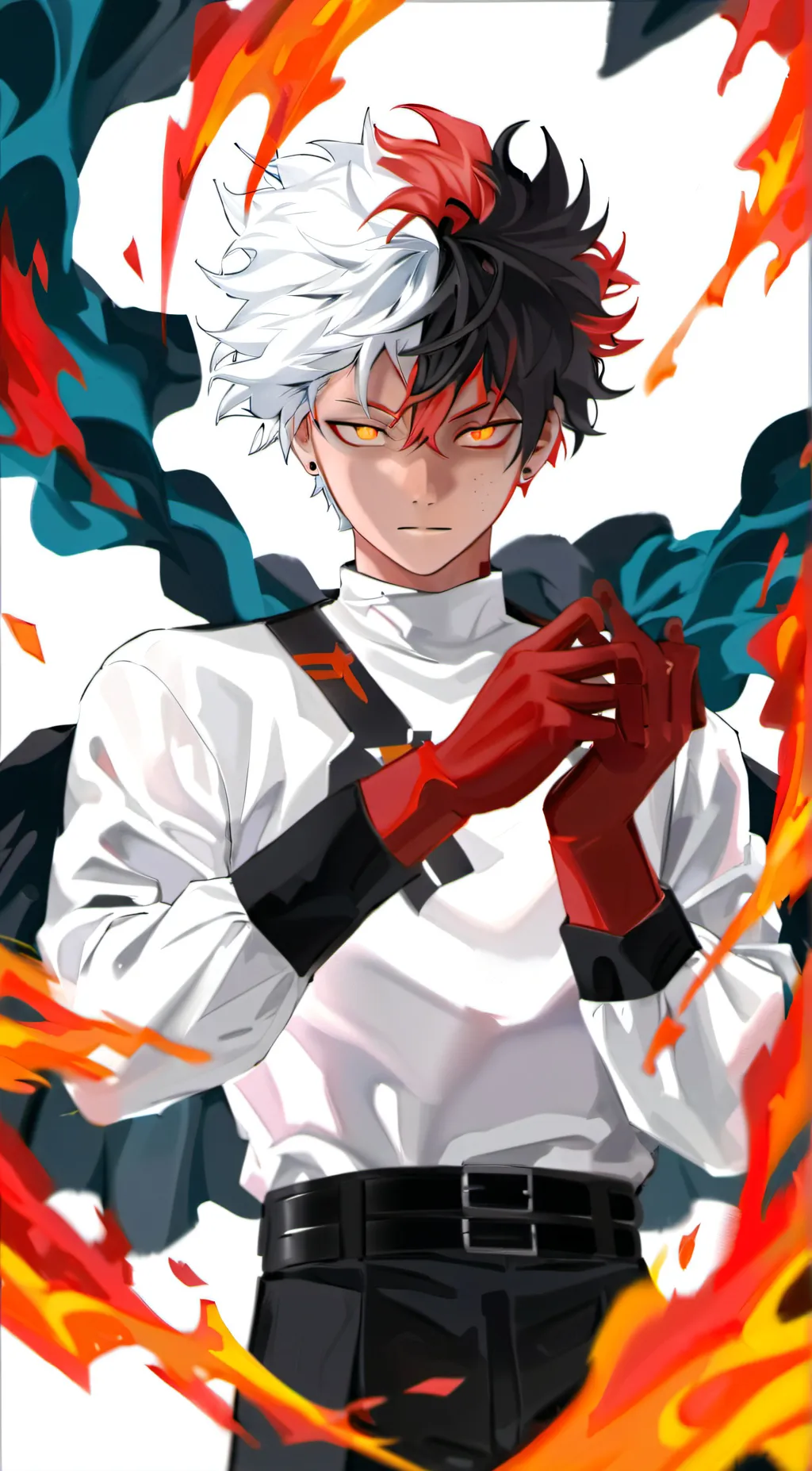 ai character: Shoto Todoroki background
