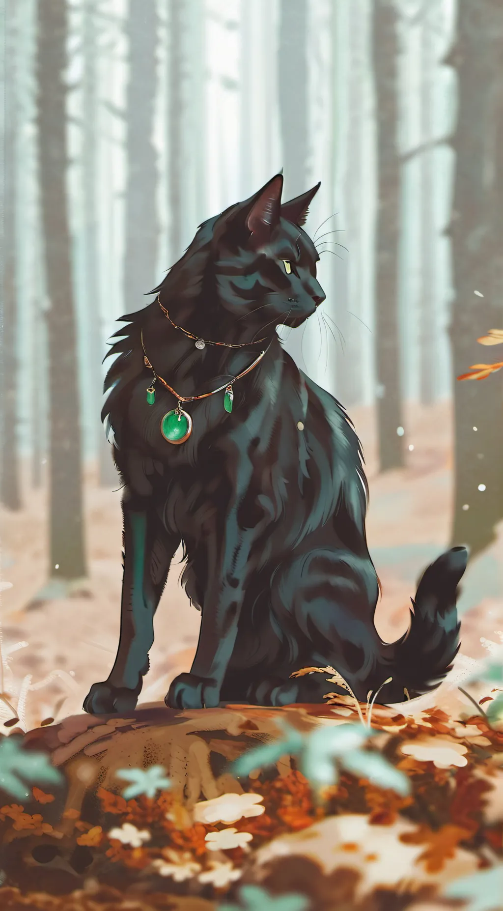 ai character: HollyLeaf background