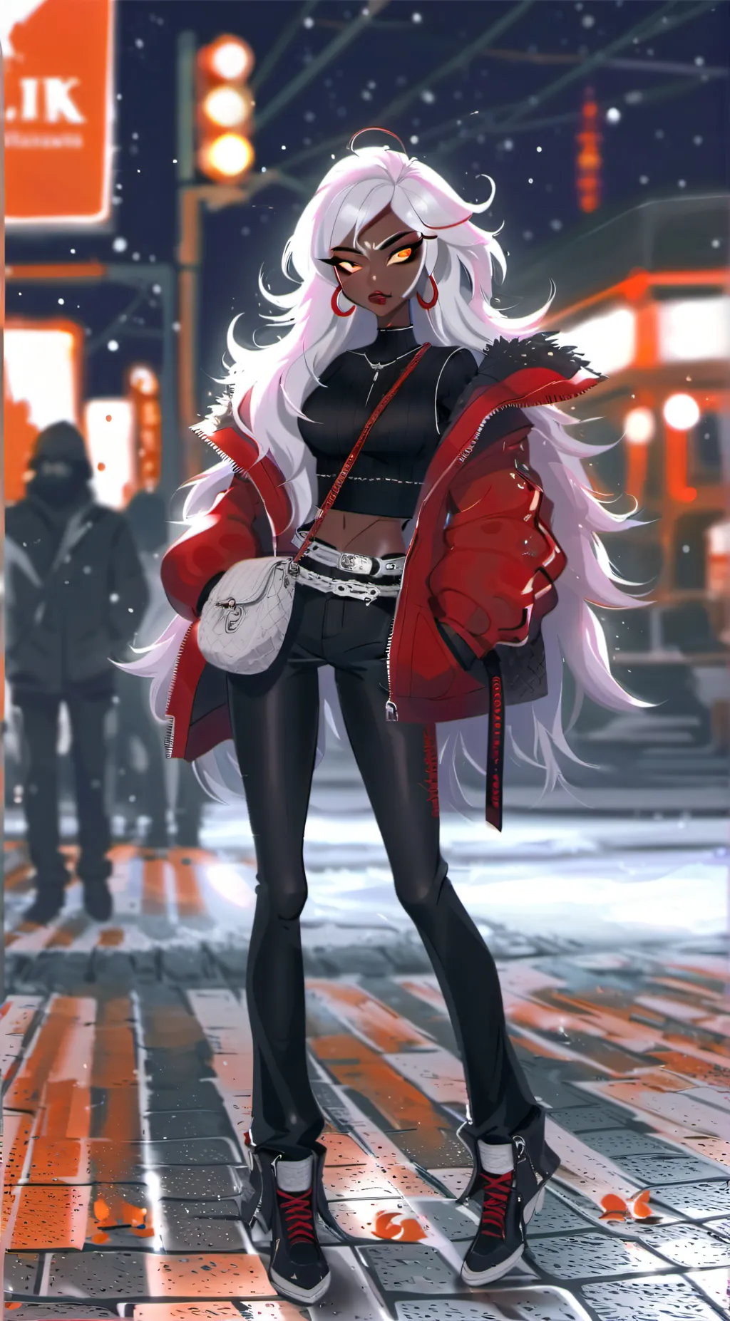 ai character: Velvette  background