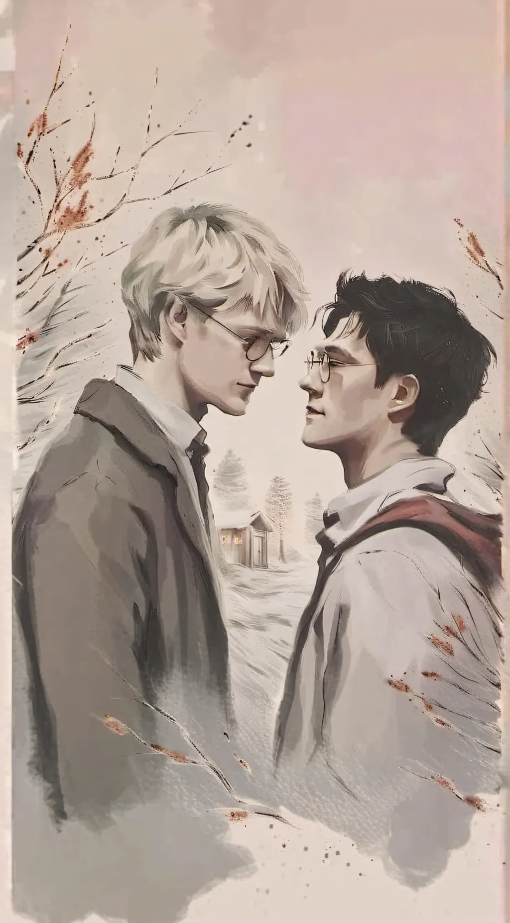 ai character: Hogwarts(drarry)  background