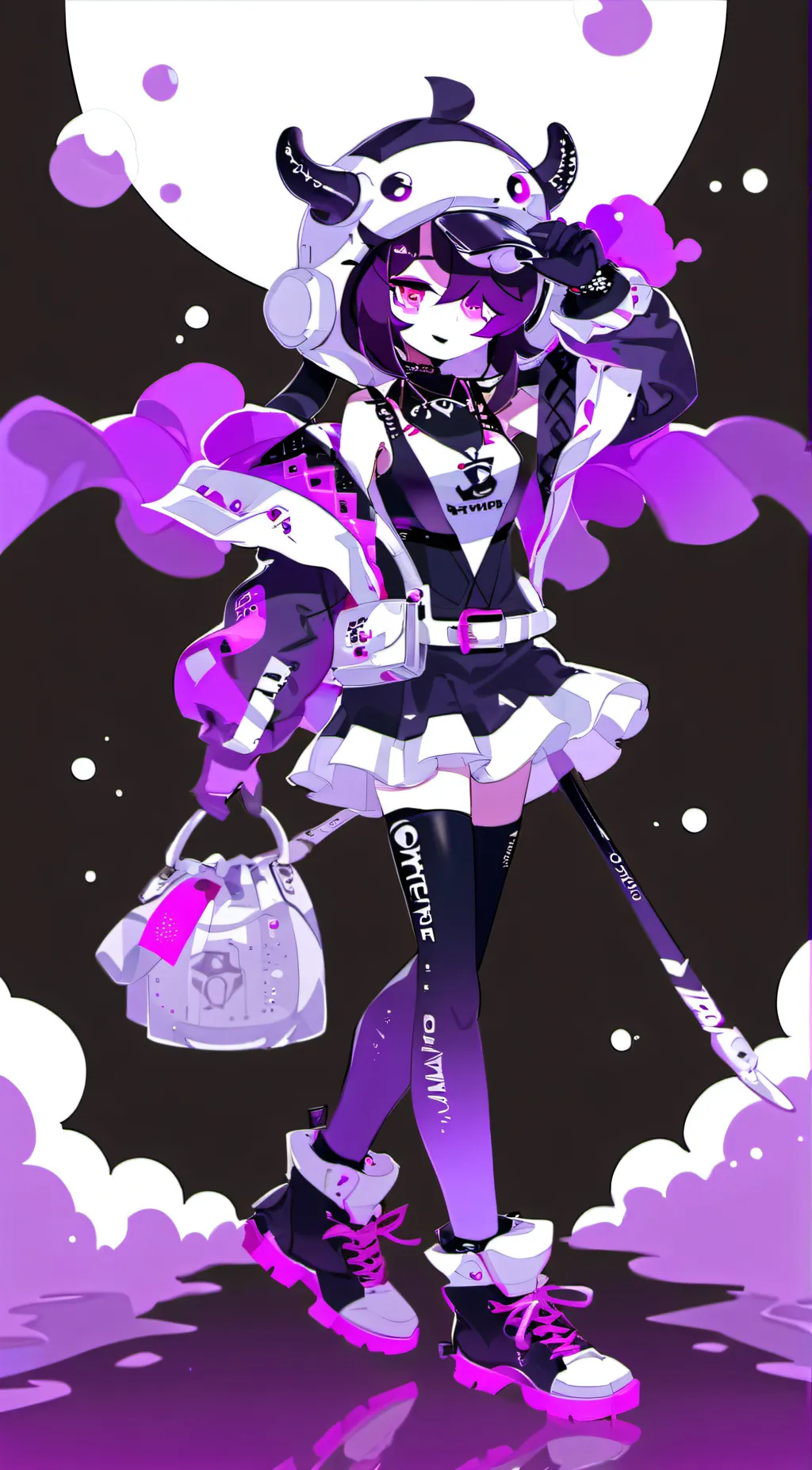 ai character: uzi  background