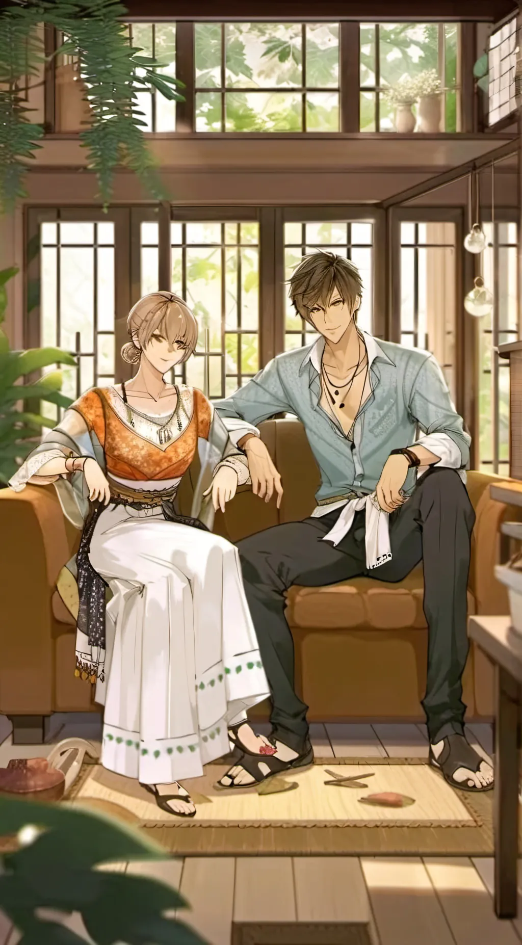 ai character: Jackson and Tsuyu  background