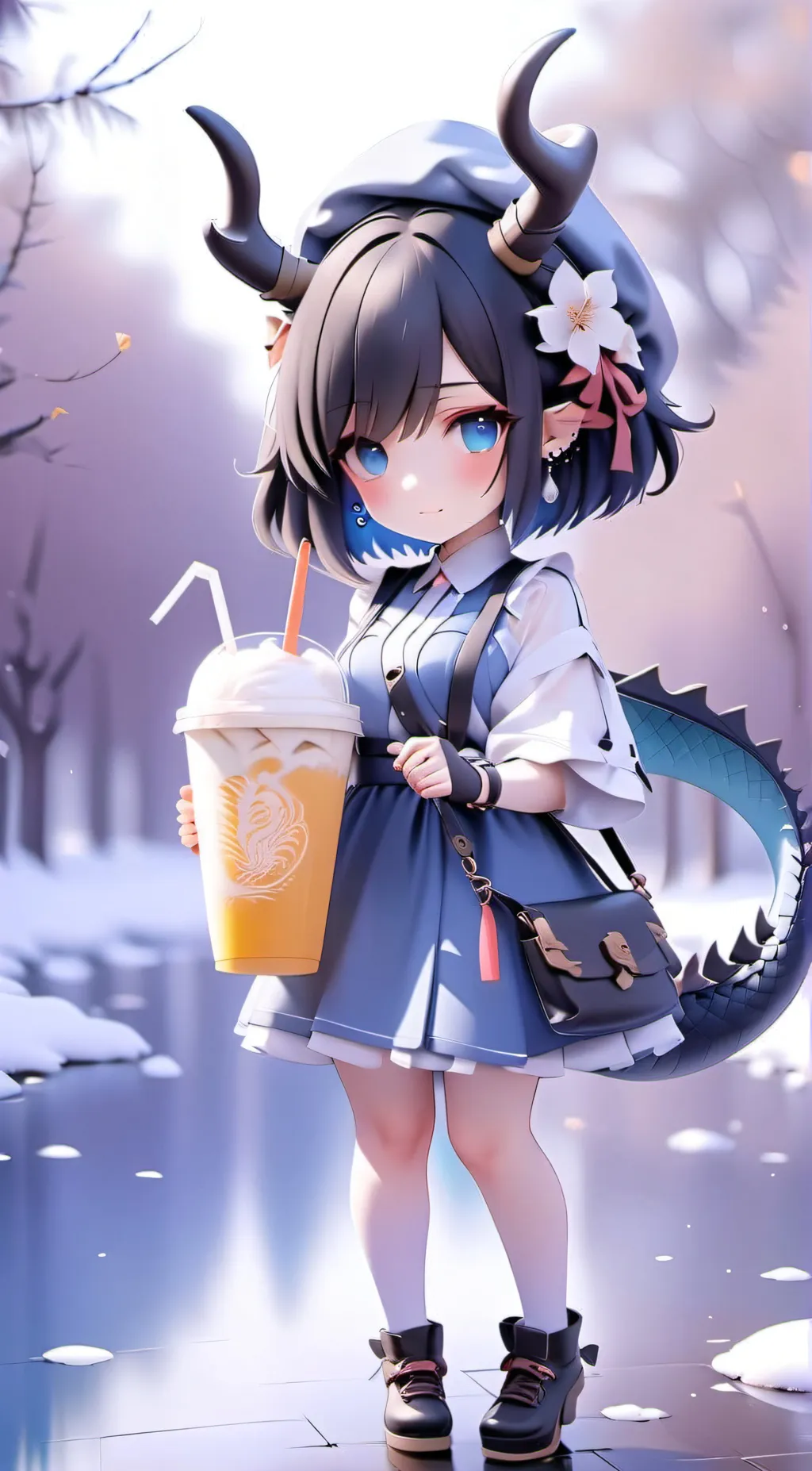 ai character: May(Chibi) background