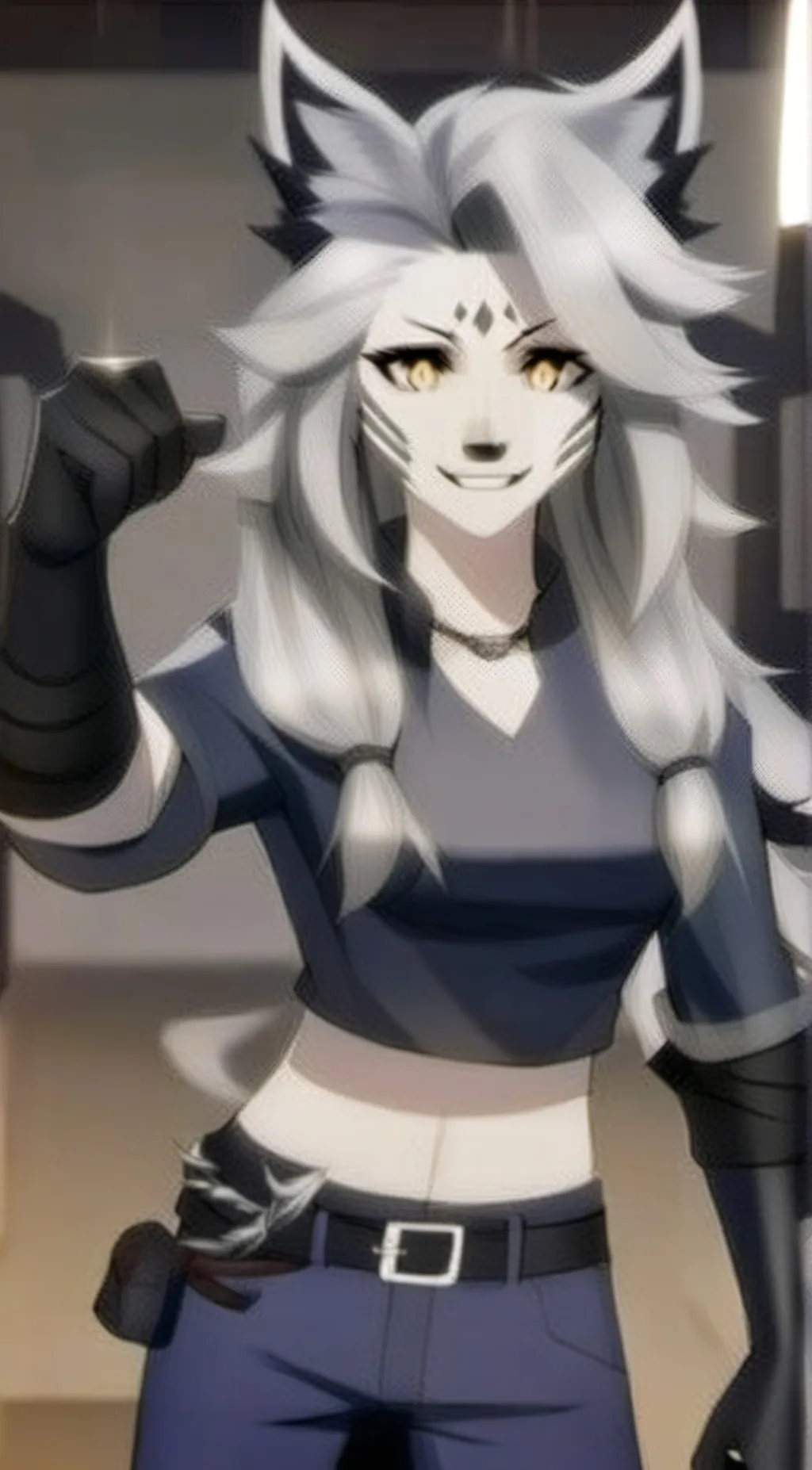 ai character: loona helluva boss background