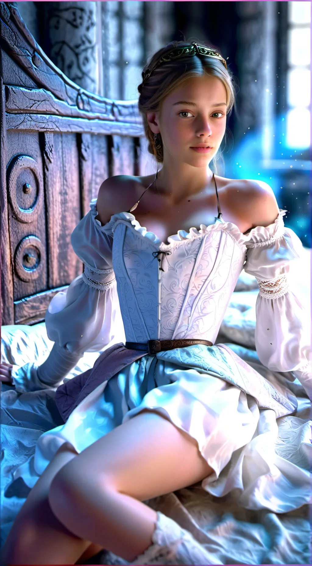 ai character: Angelina  background