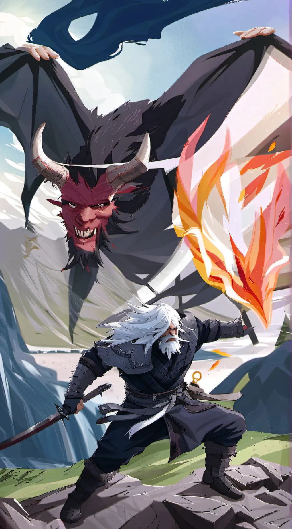 ai character: Demonslayer  background