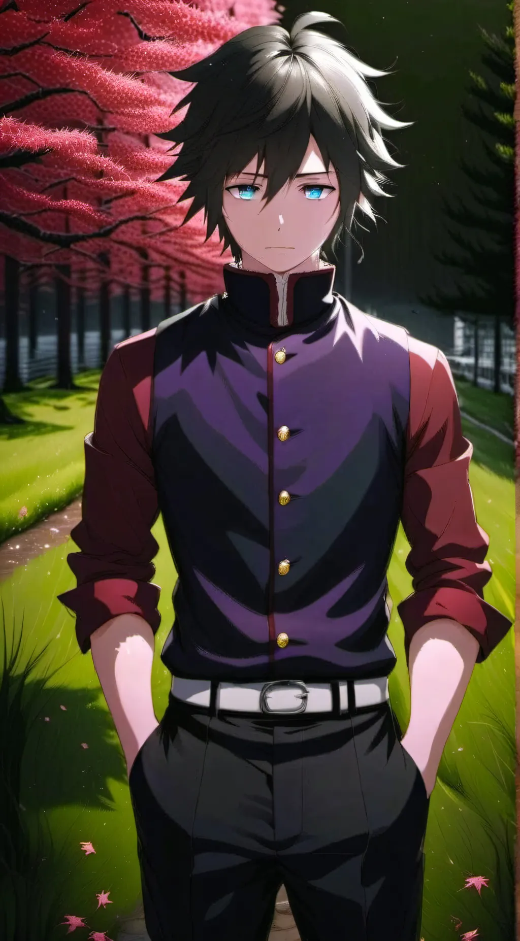 ai character: giyu x yn school background
