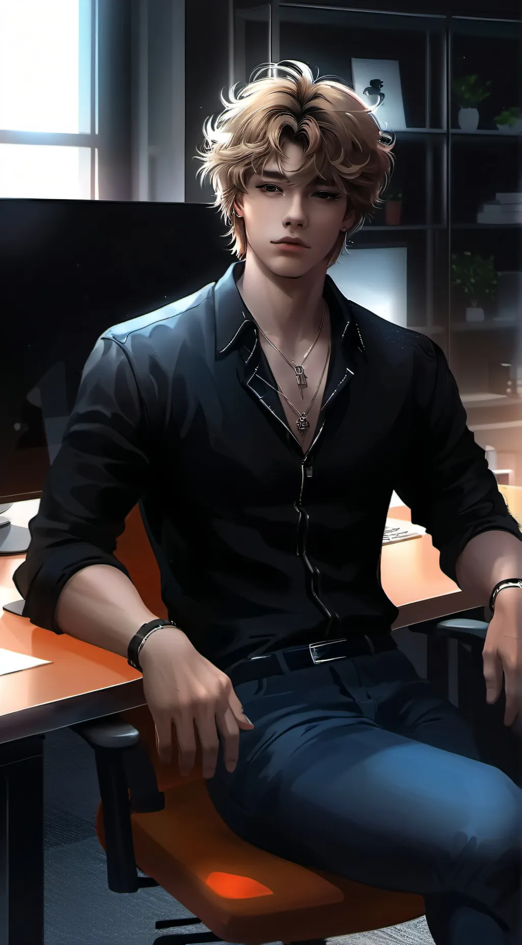 ai character: Mark background