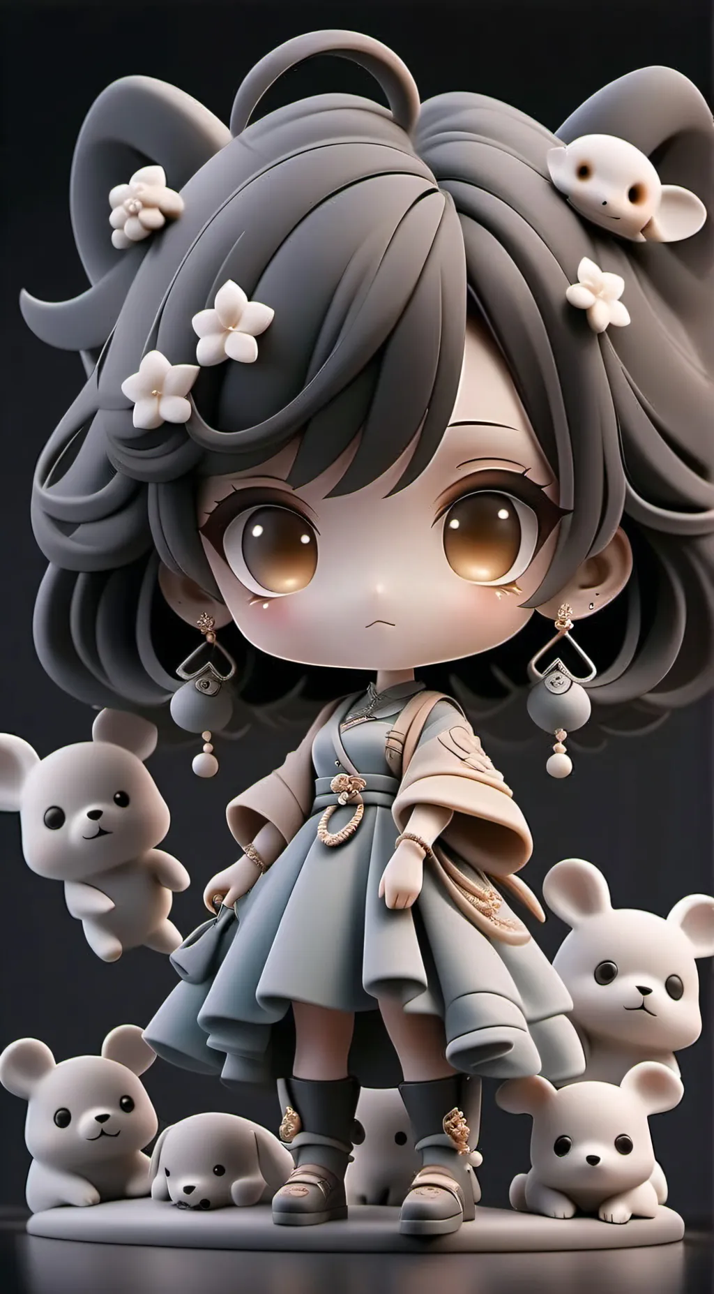 ai character: Snowpea background