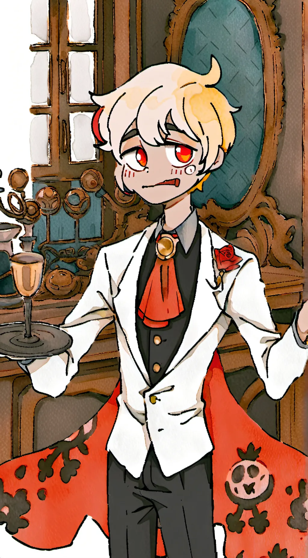 ai character: Lucifer Mange background