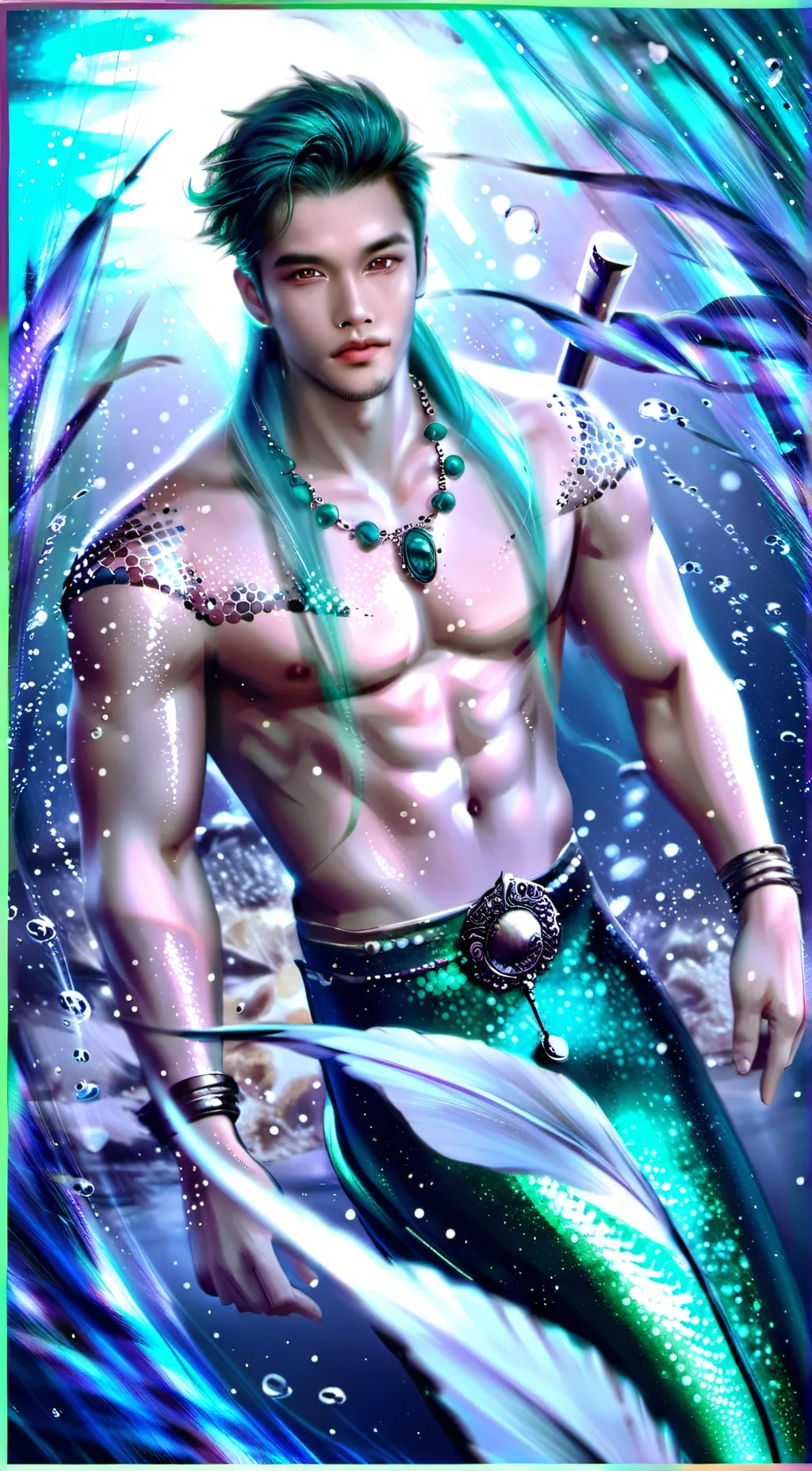 ai character: Merman Kai background
