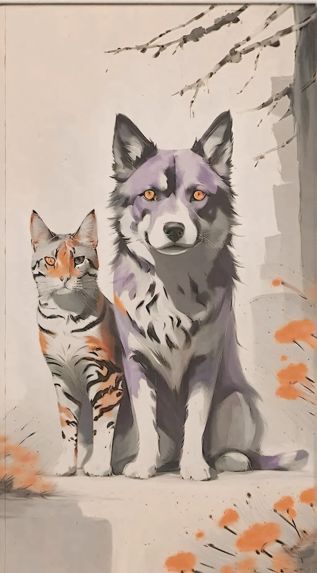 ai character: Catnap xDogday background