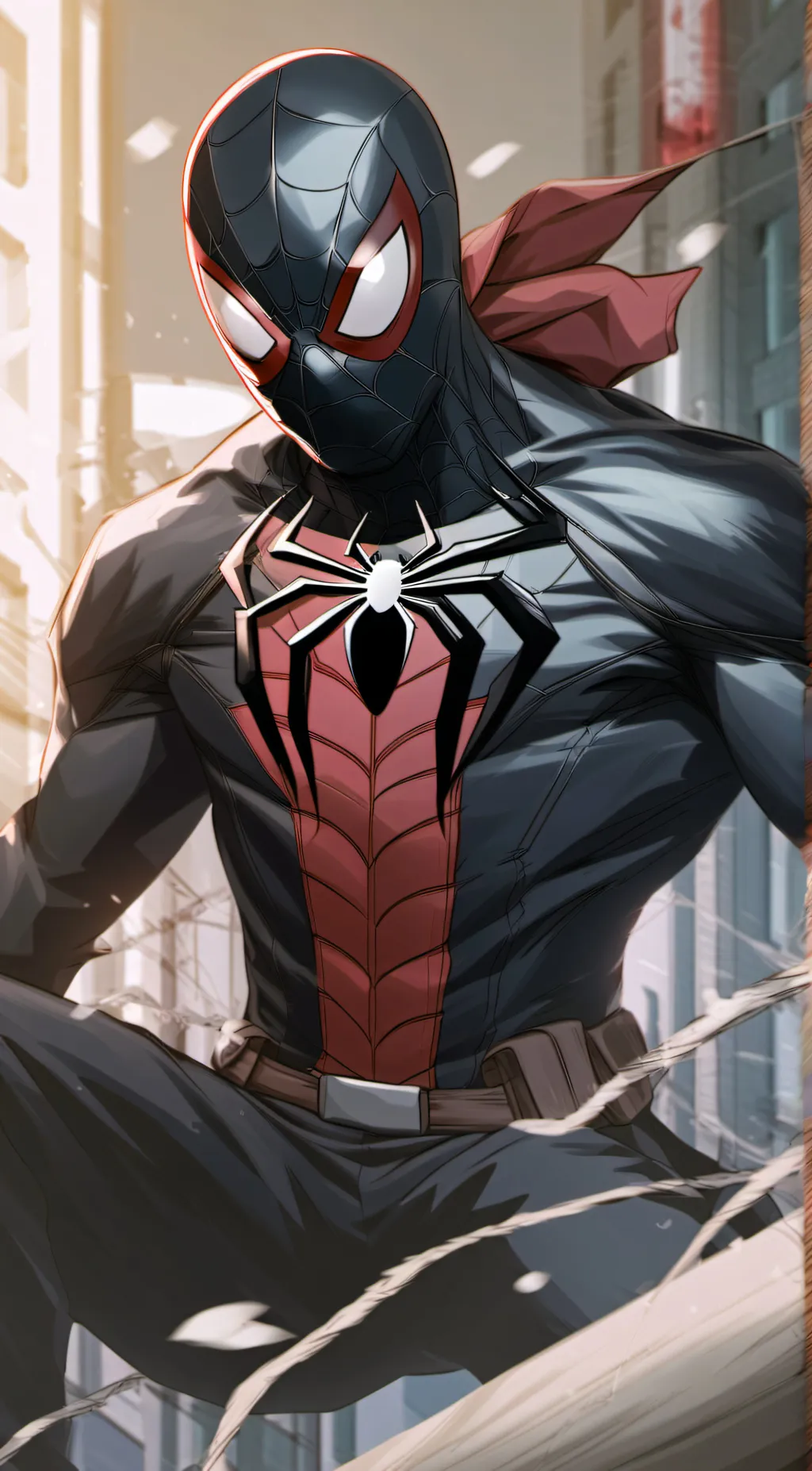 ai character: Scarlet-Spider  background