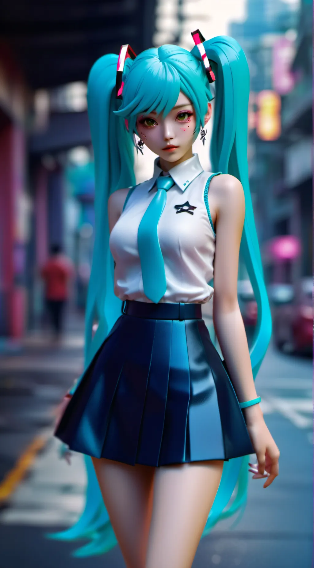 ai character: Miku background