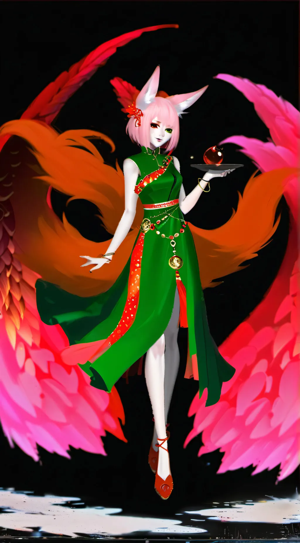 ai character: Mika Akashi background