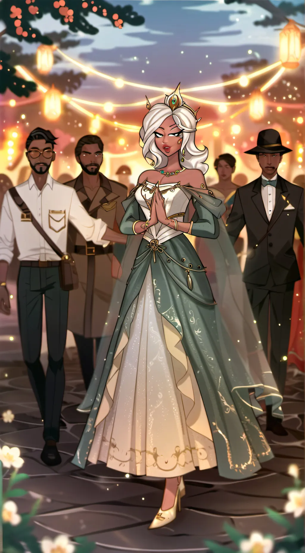 ai character: Queen of theisland background