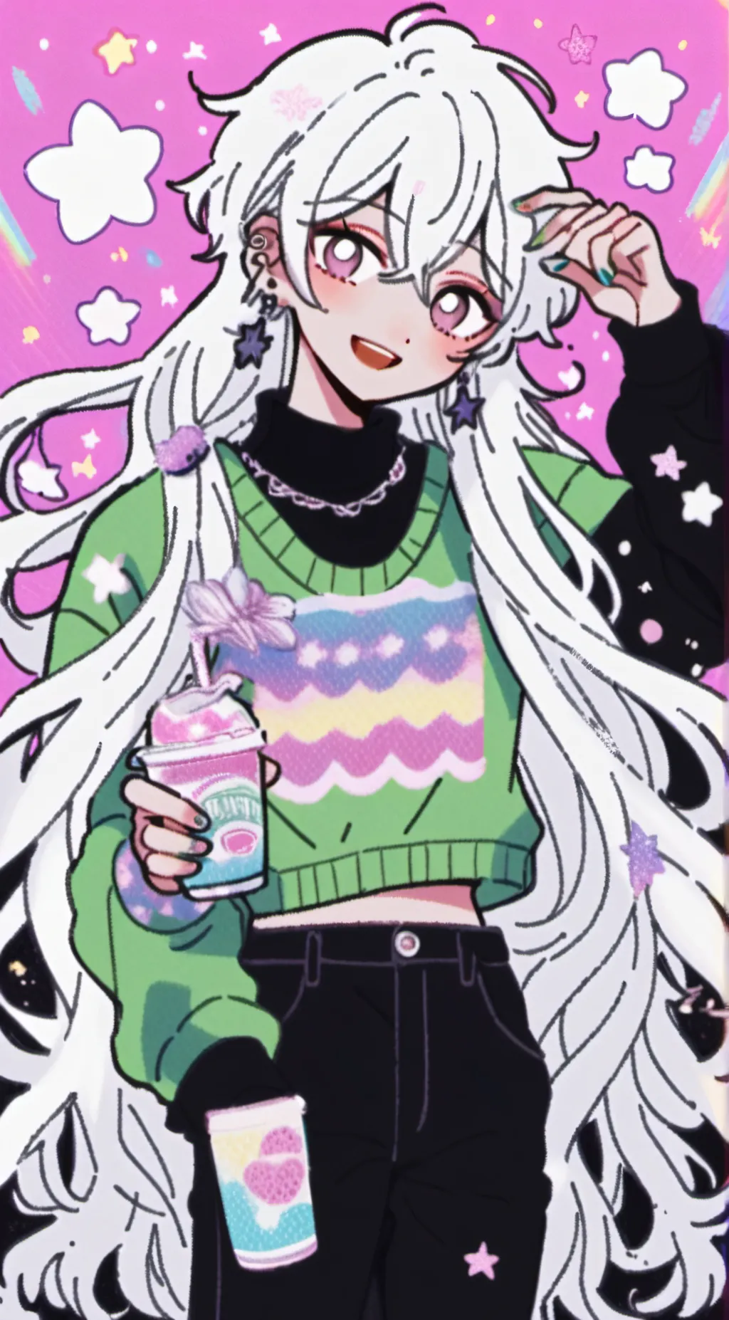ai character: Angle (femboy) background