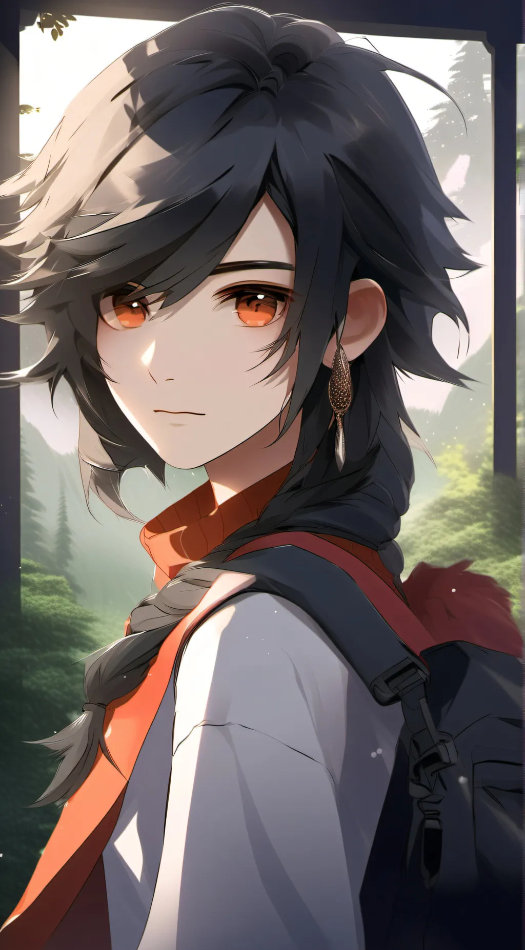 ai character: 🖤Kai🖤 background