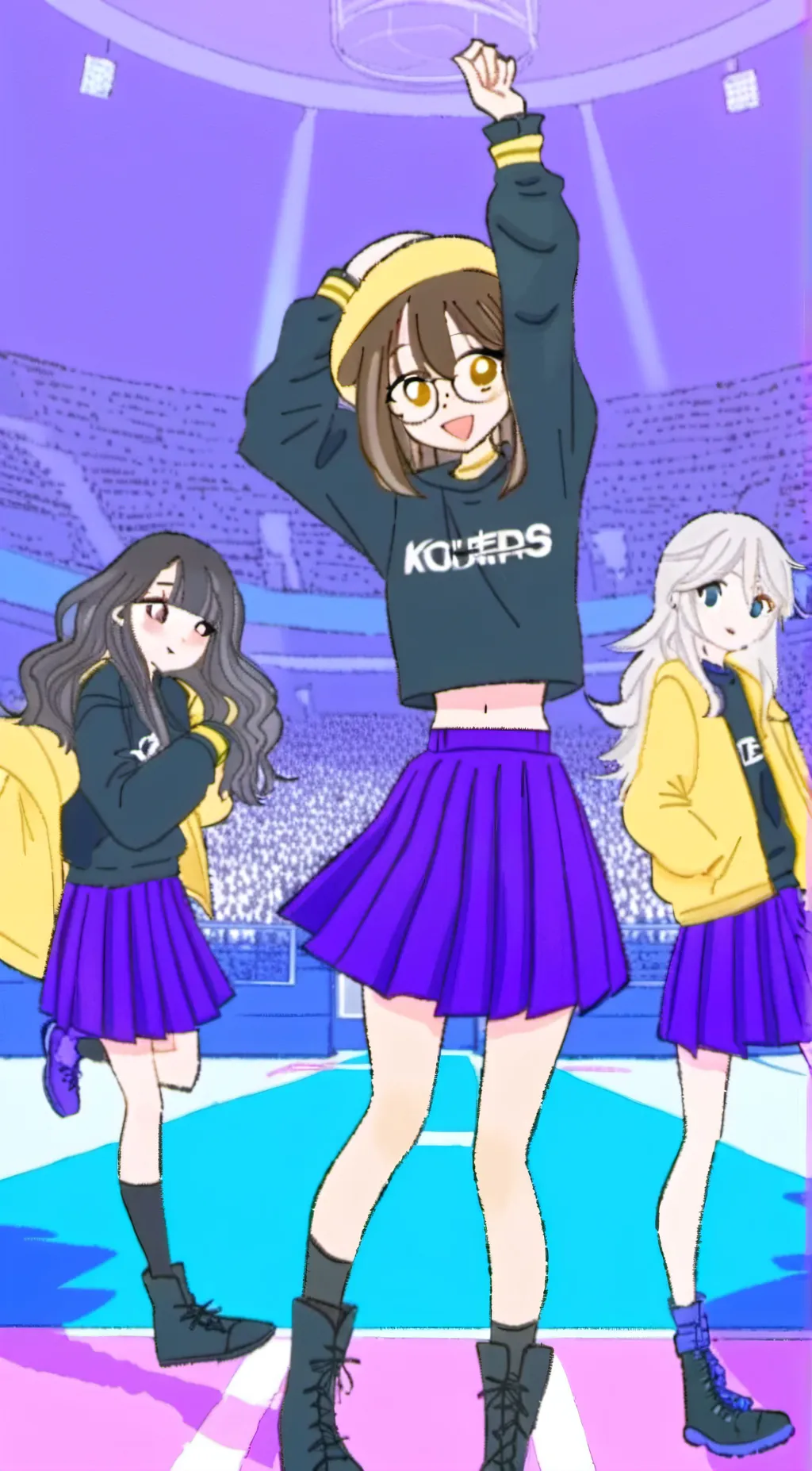 ai character: School girls background