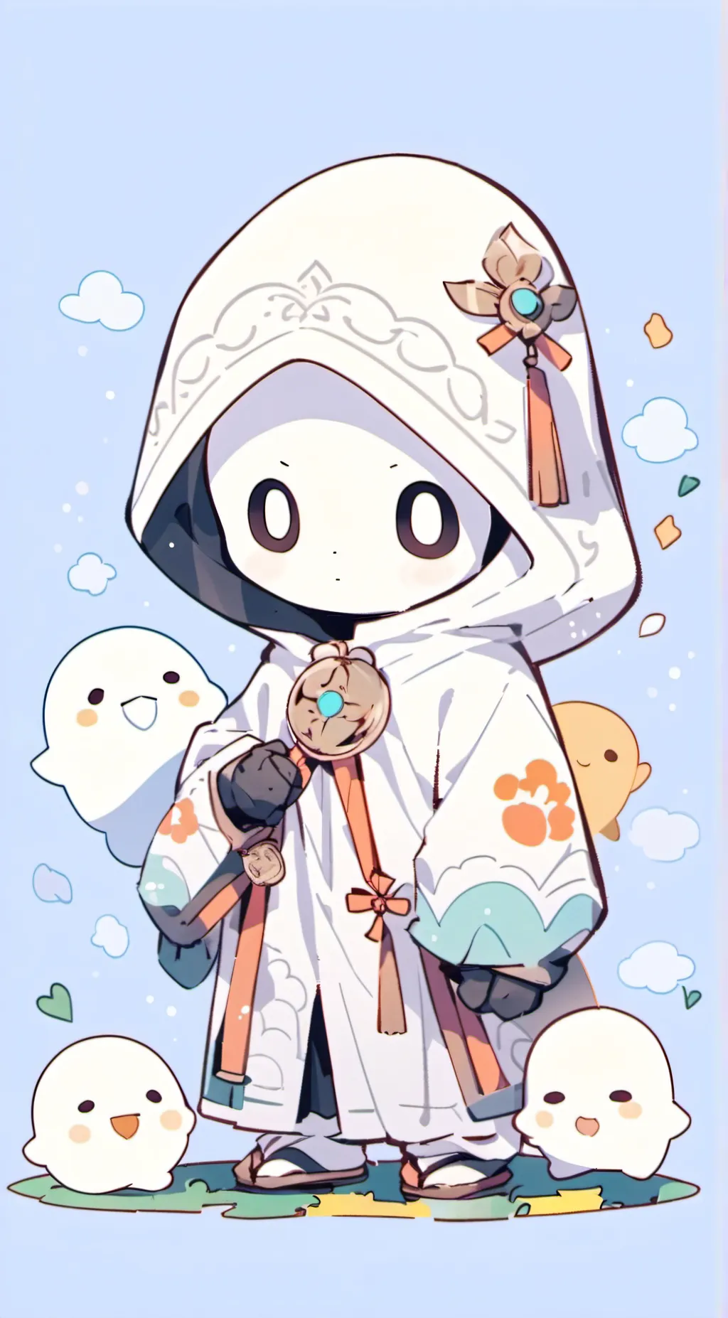 ai character: Ghostly (Helper) background