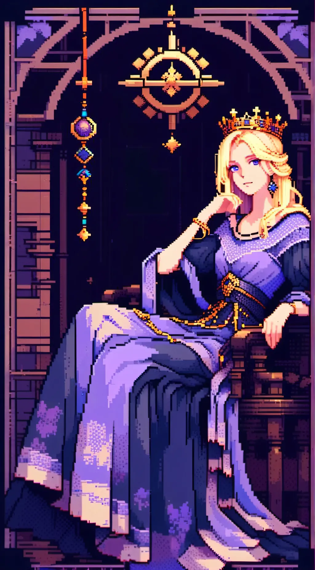 ai character: Queen Beline background