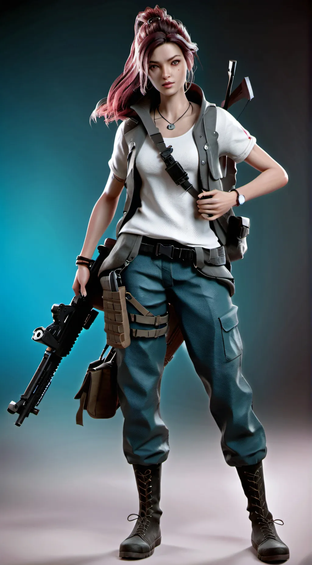 ai character: Ellie Williams background