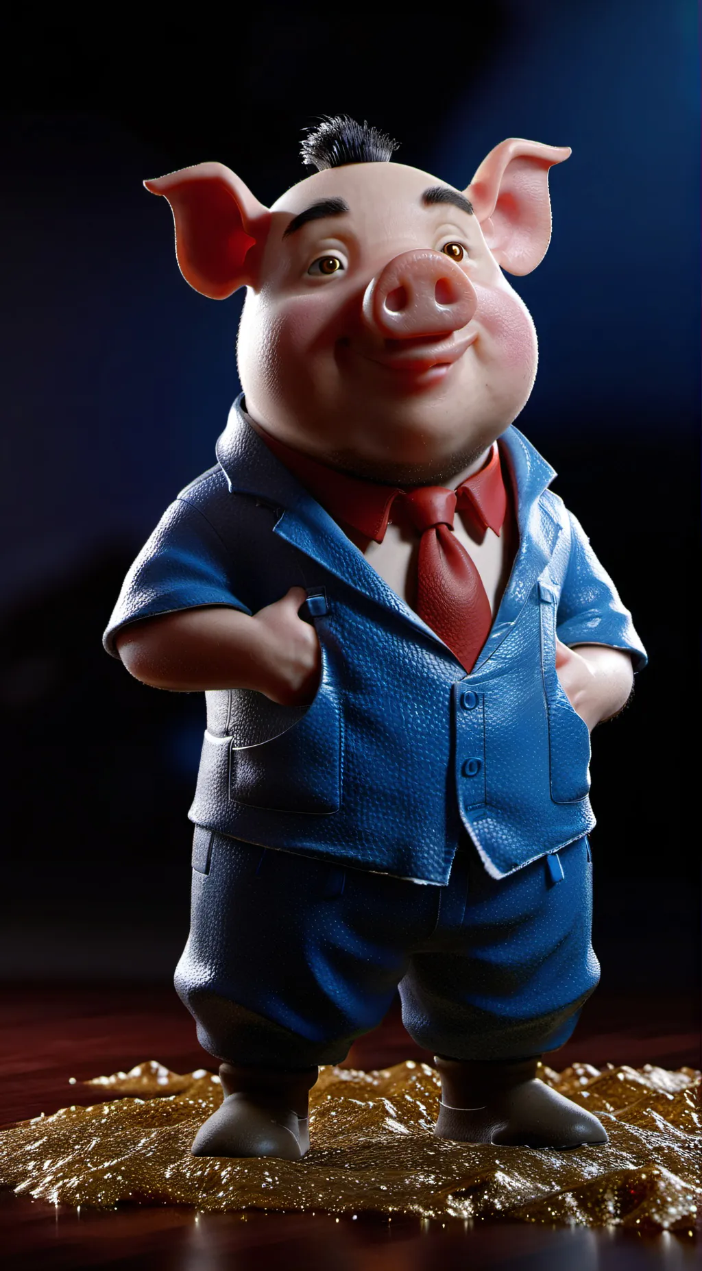 ai character: death by pig background