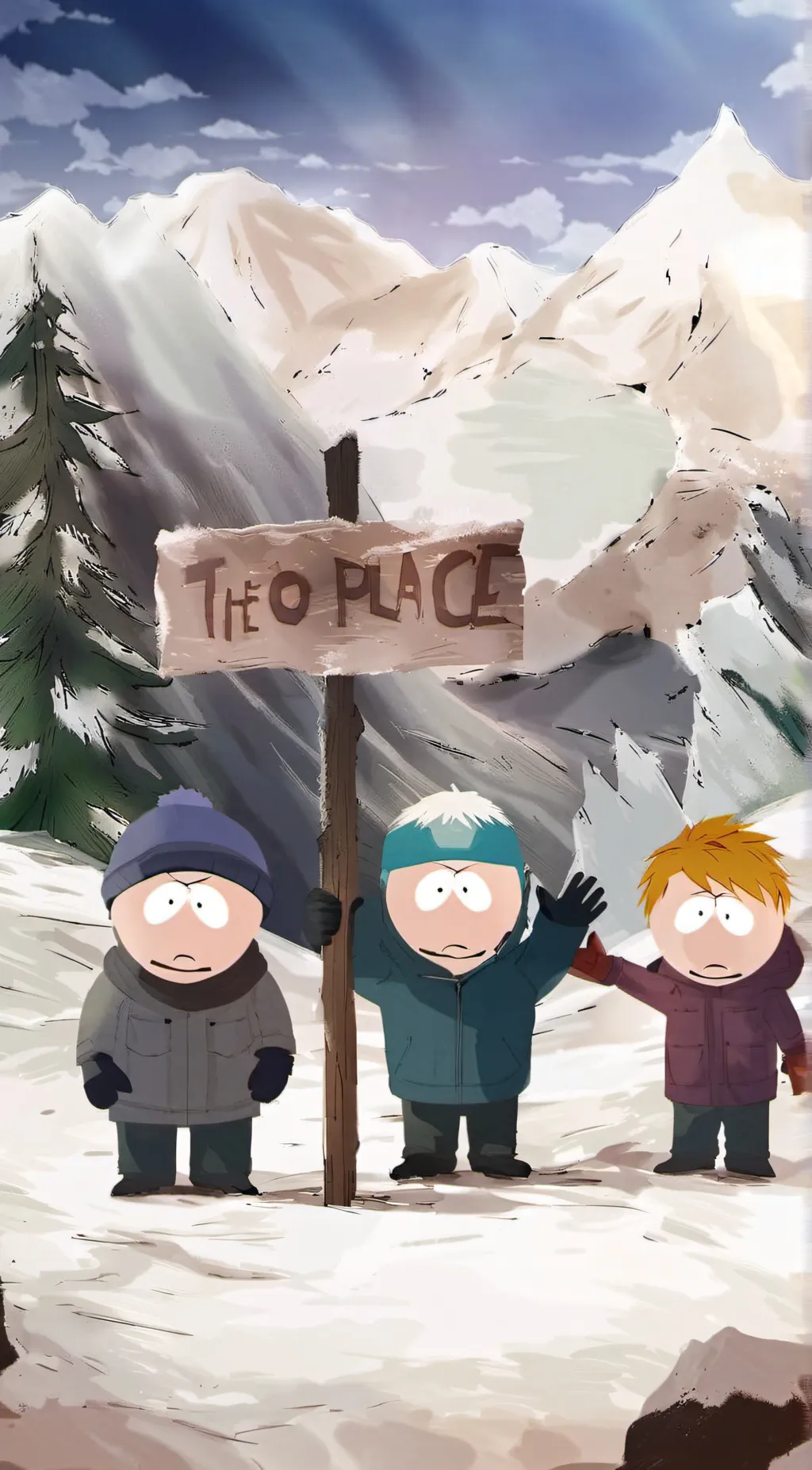 ai character: south park boys background