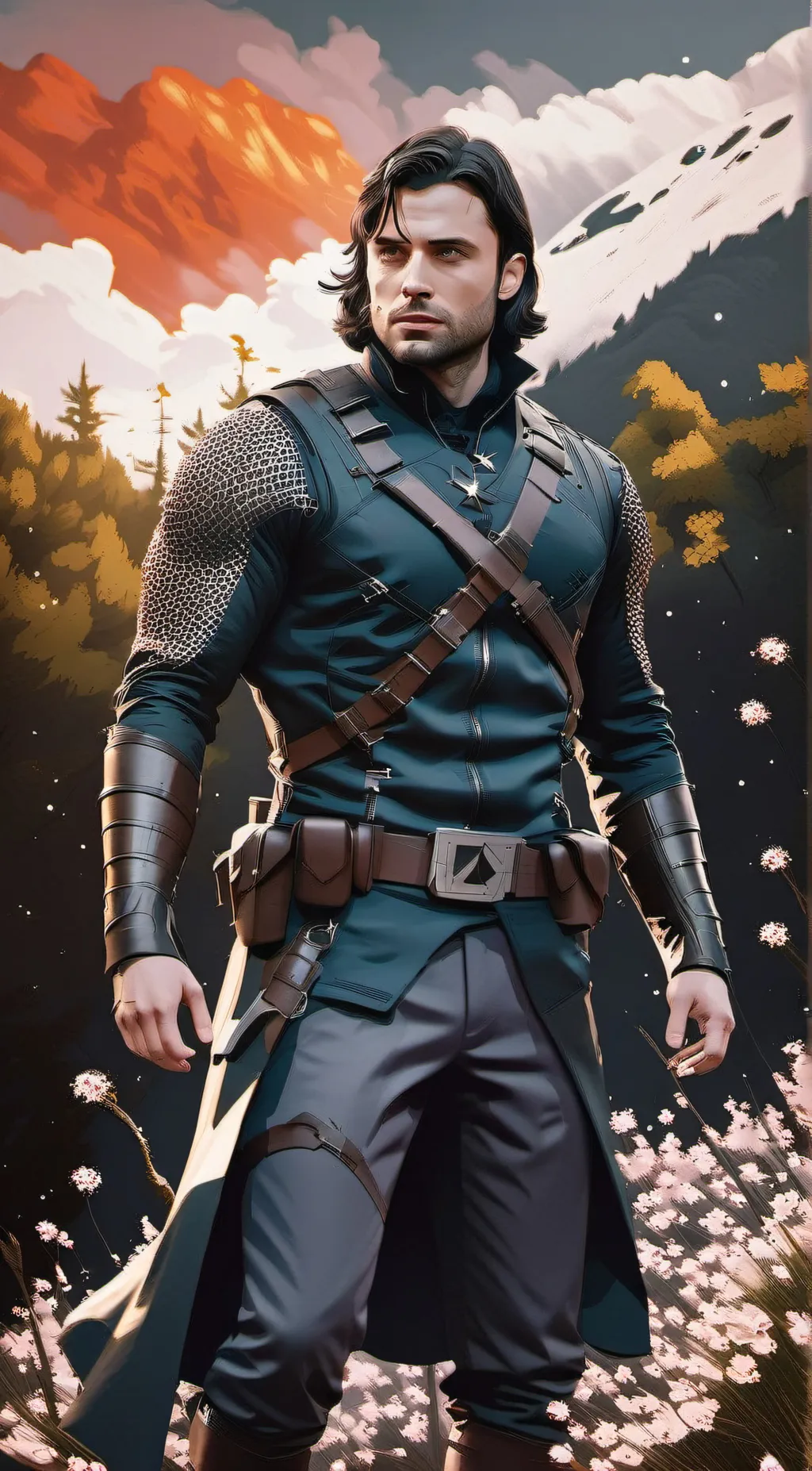 ai character: Bucky barnes  background